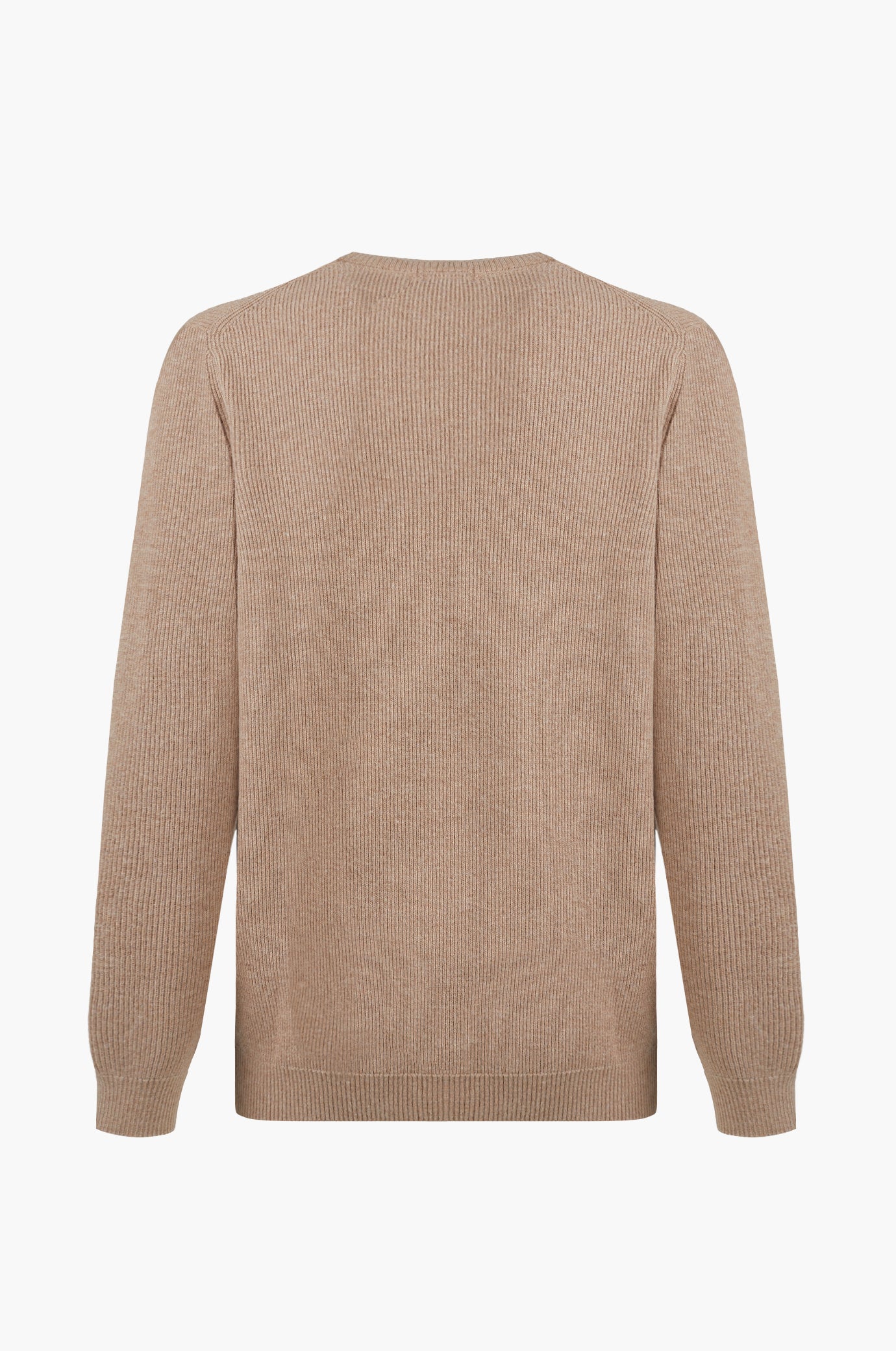 Pullover con struttura a costa inglese|Colore:Cammello-melange