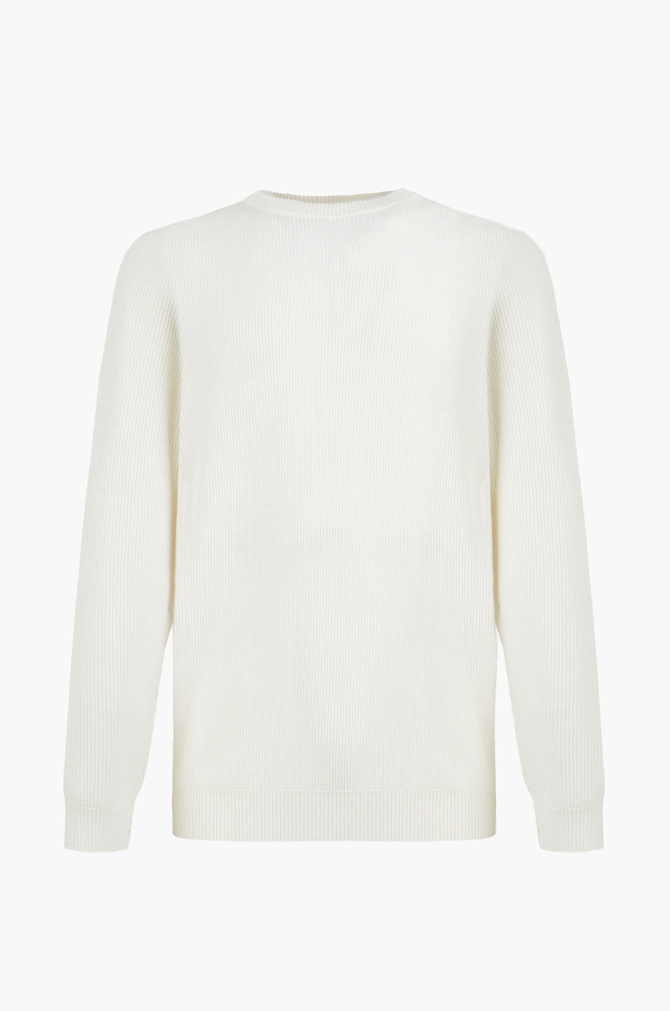 Pullover con struttura a costa inglese|Colore:Off white