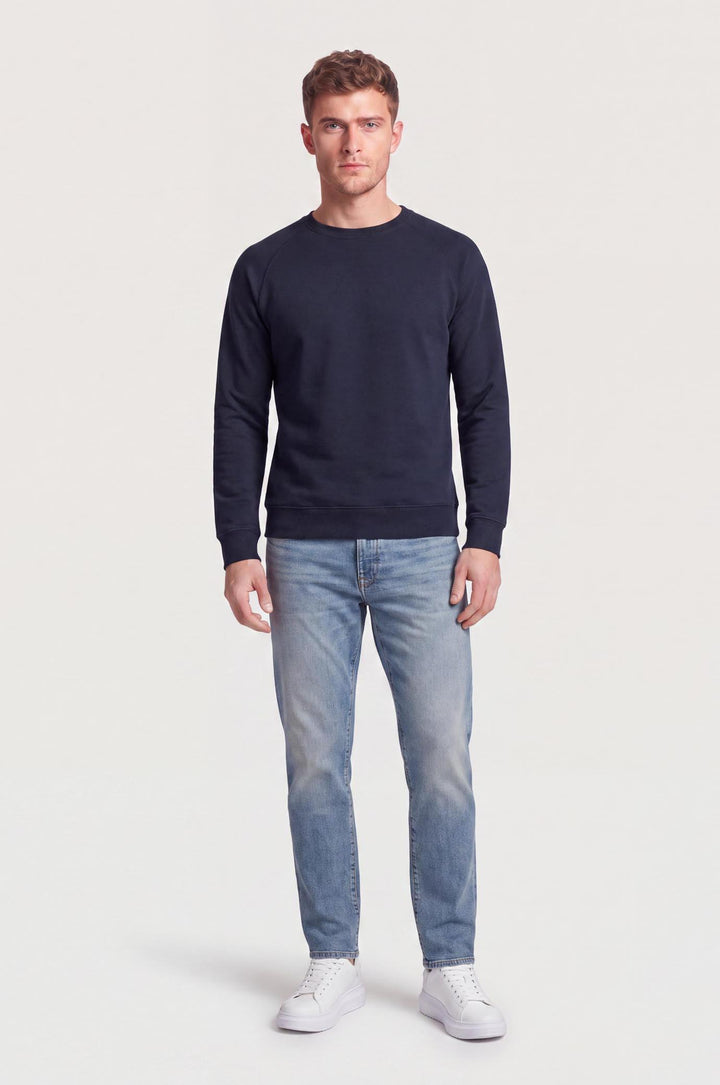 Felpa girocollo raglan|Colore:Blu/navy