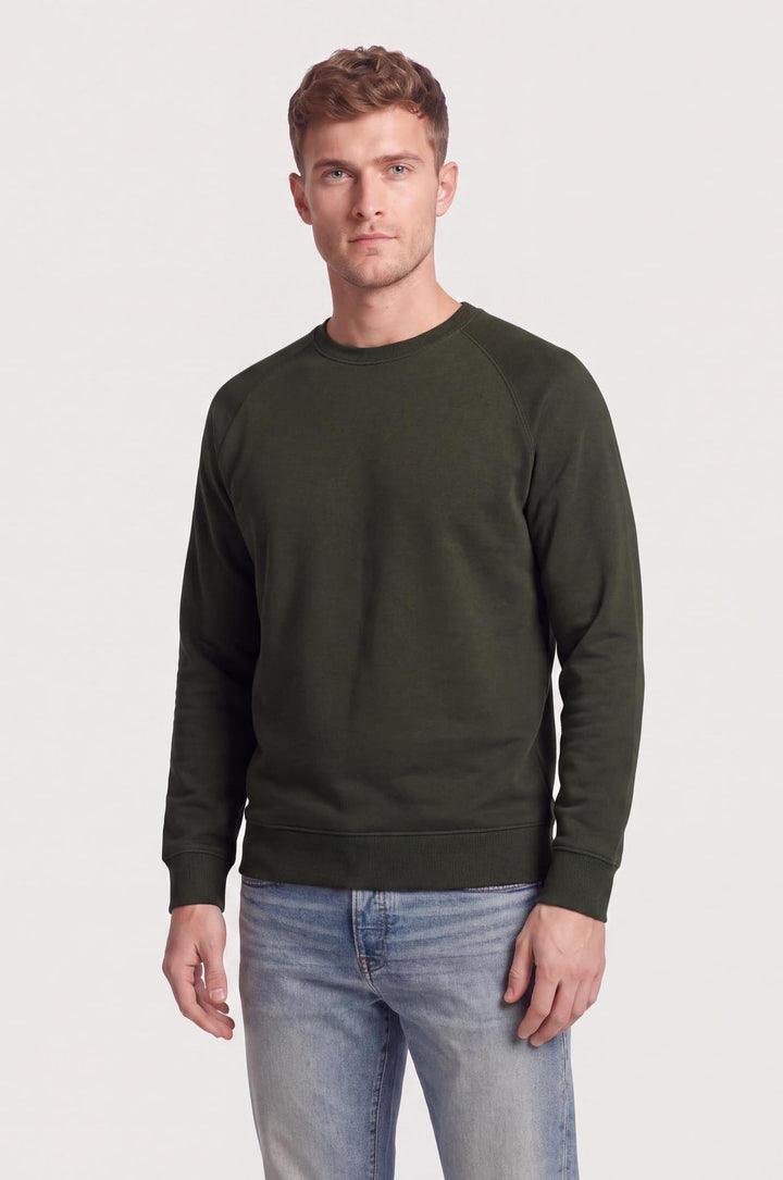 Felpa girocollo raglan|Colore:Verde militare