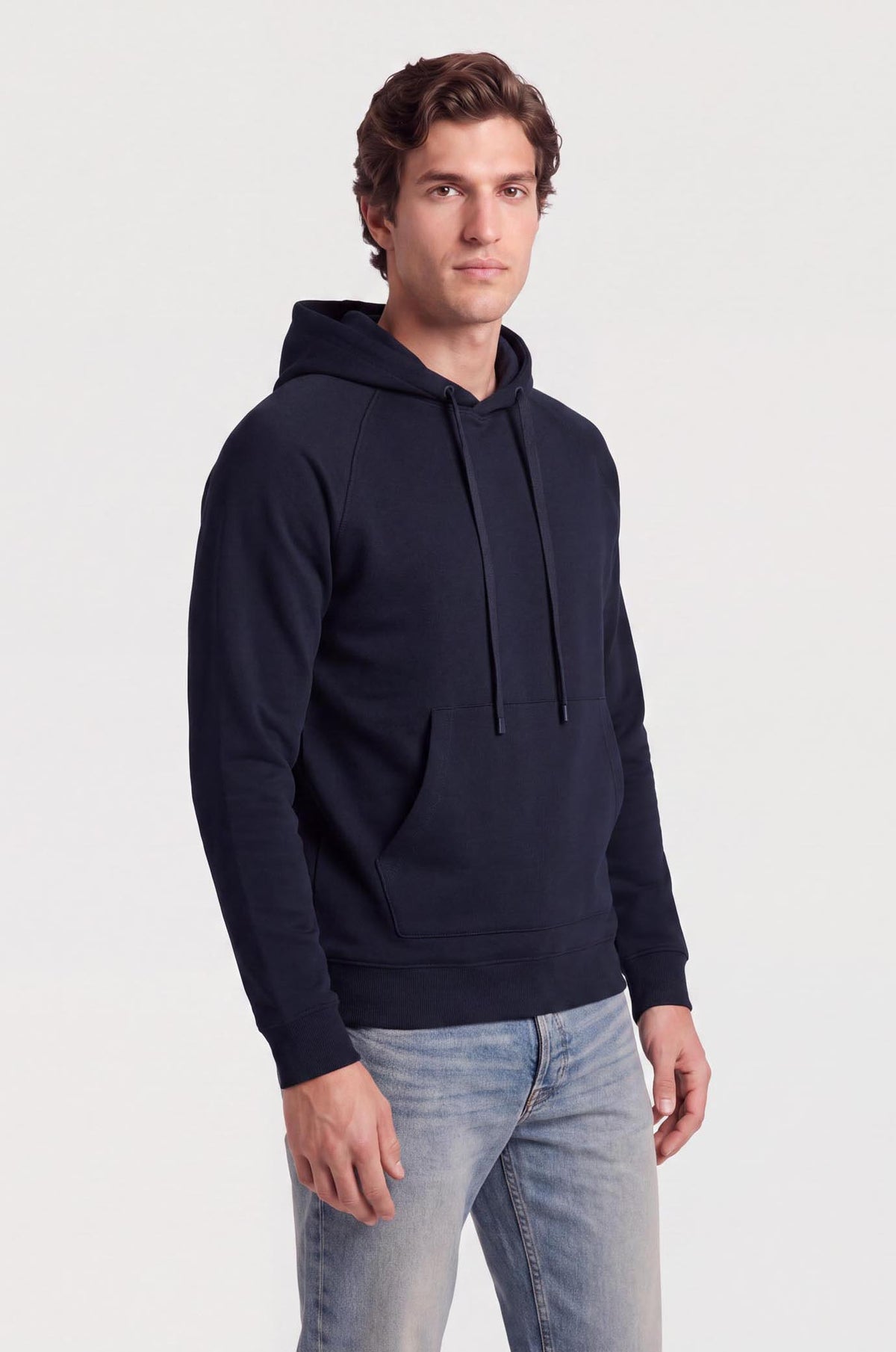 Felpa con cappuccio raglan|Colore:Blu/navy