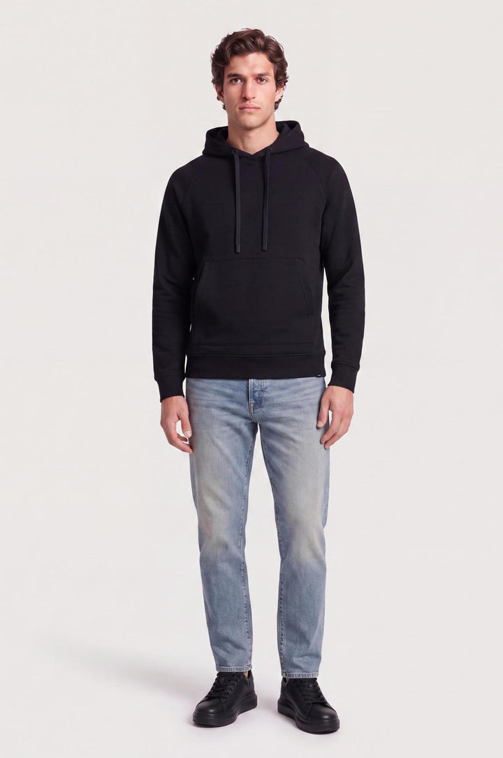 Felpa con cappuccio raglan|Colore:Nero