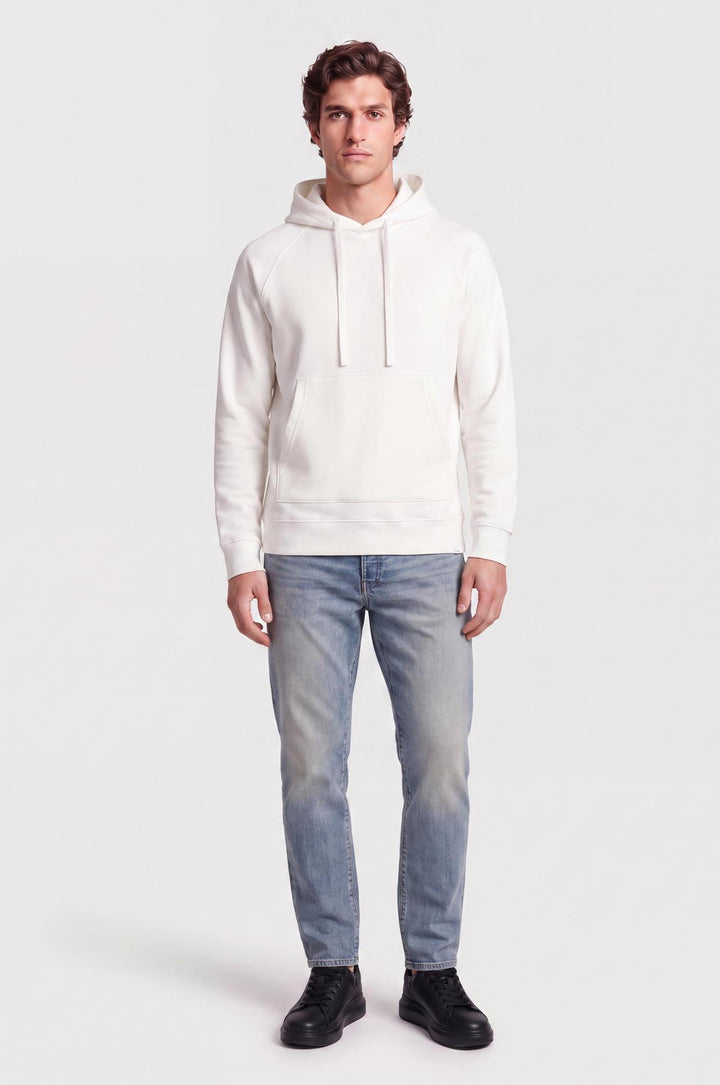Felpa con cappuccio raglan|Colore:Off white