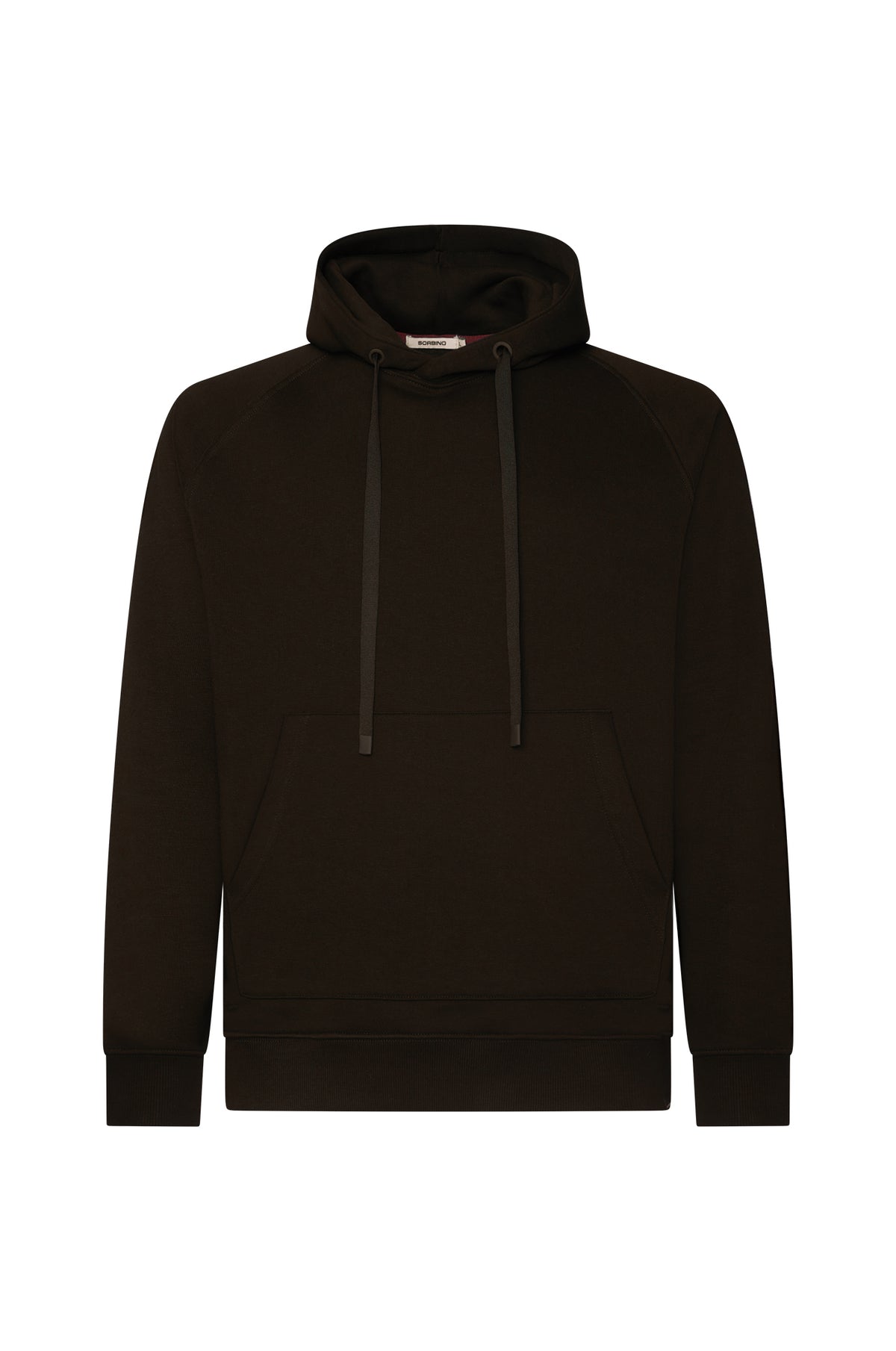Felpa con cappuccio raglan|Colore:Moro
