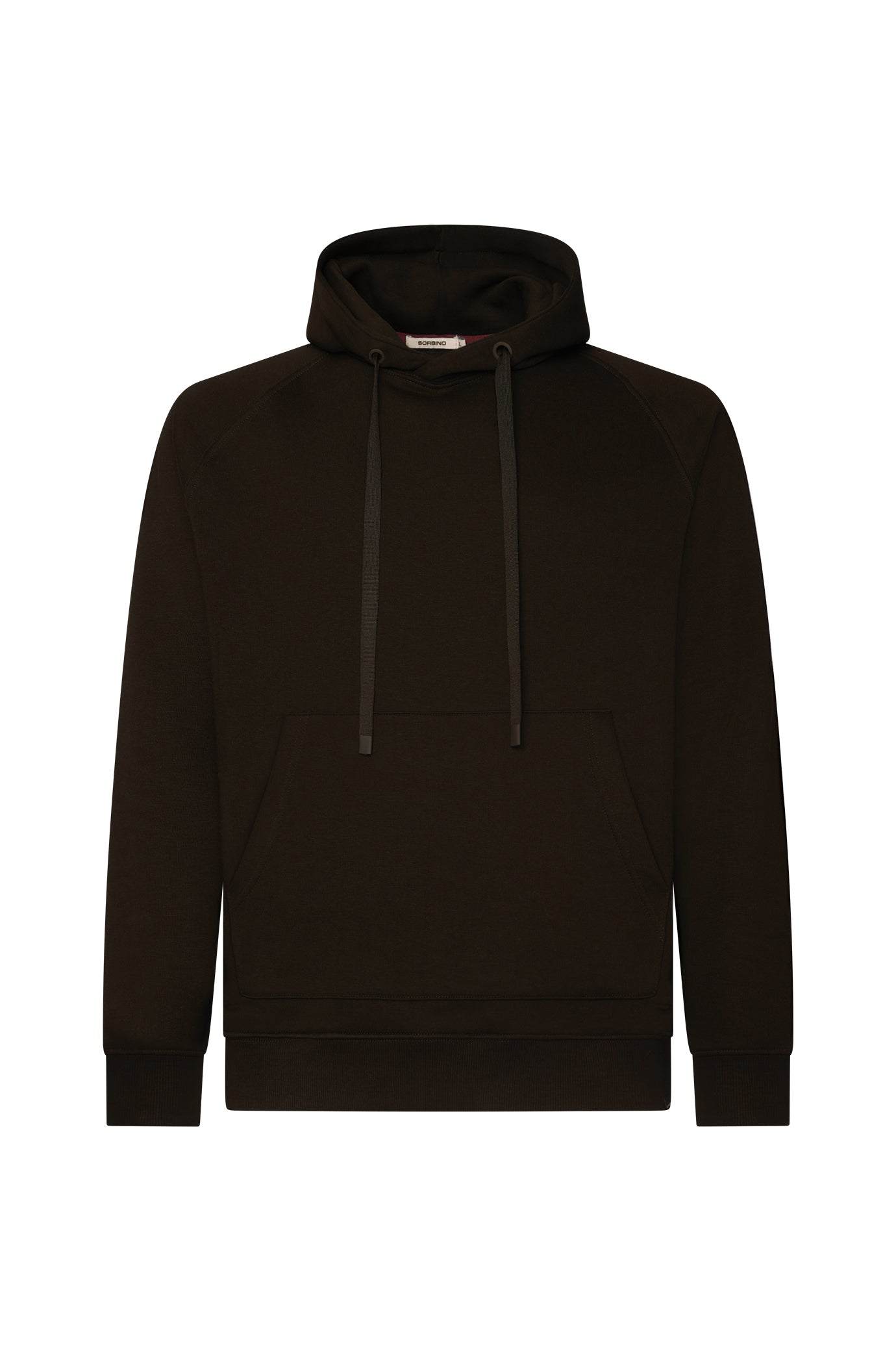 Felpa con cappuccio raglan|Colore:Moro