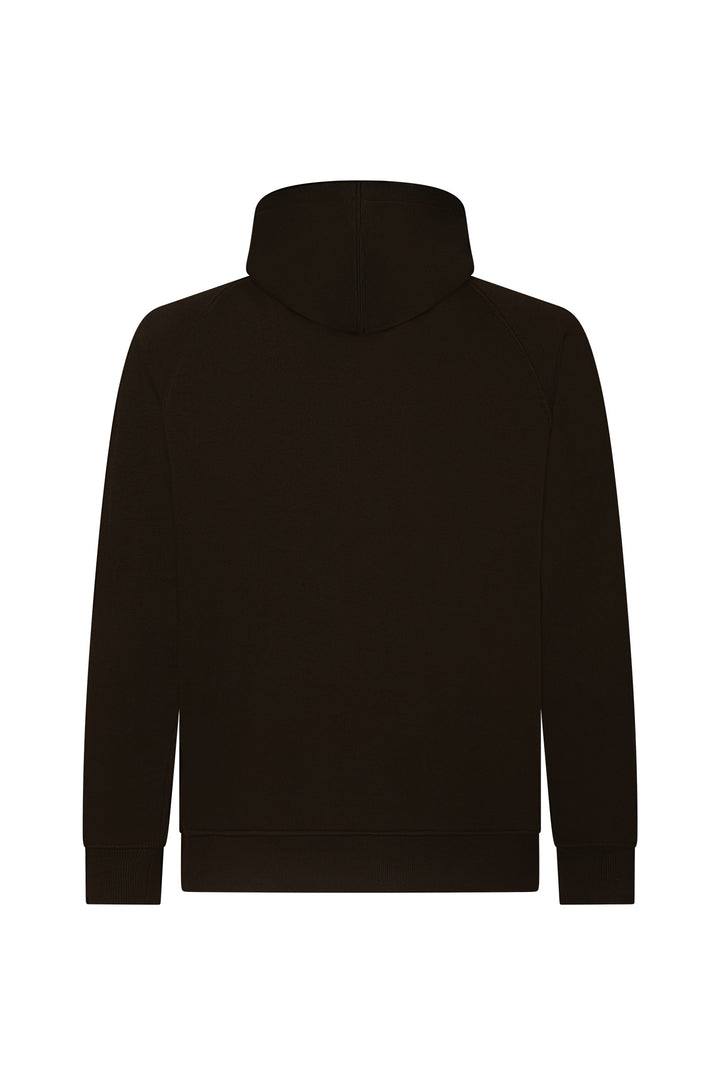 Felpa con cappuccio raglan|Colore:Moro