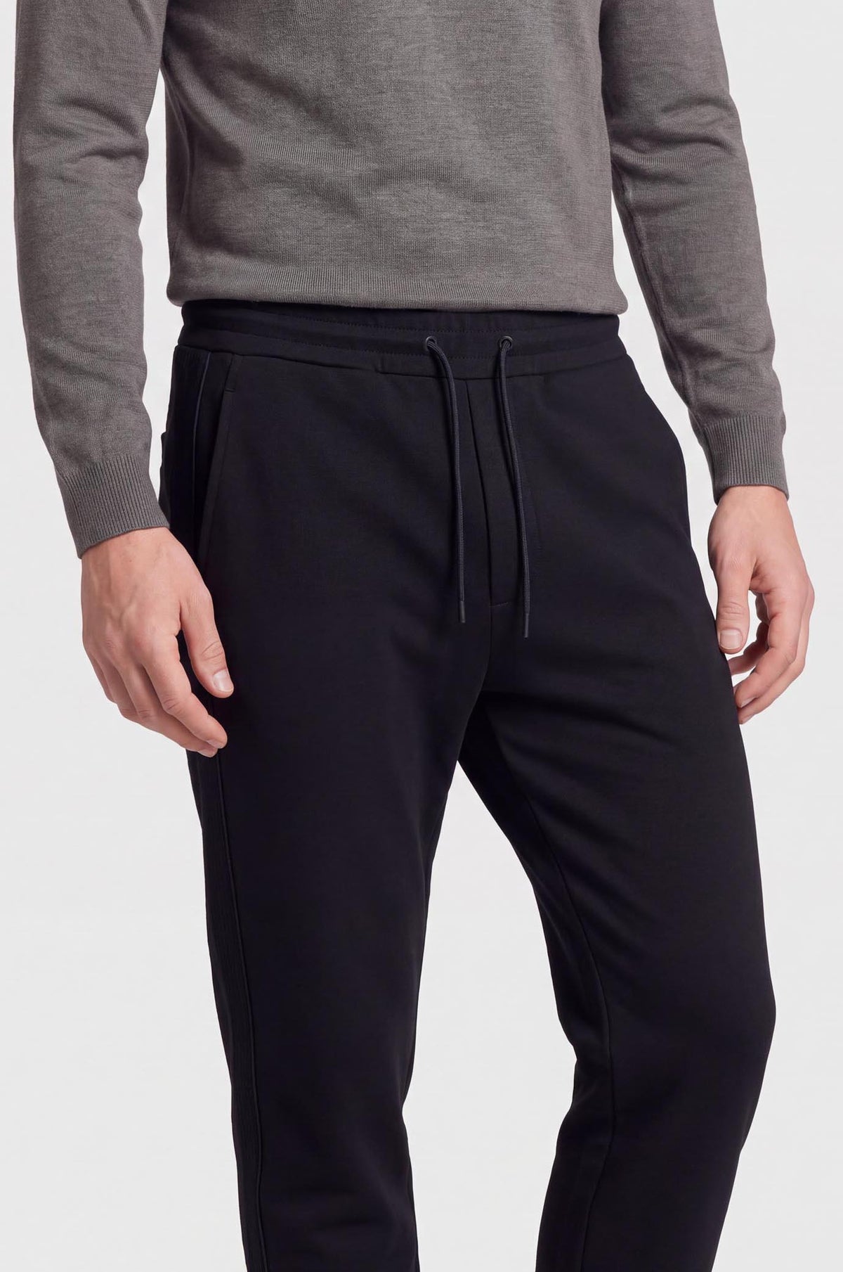 Pantaloni jogger coordiati con bande|Colore:Blu/navy