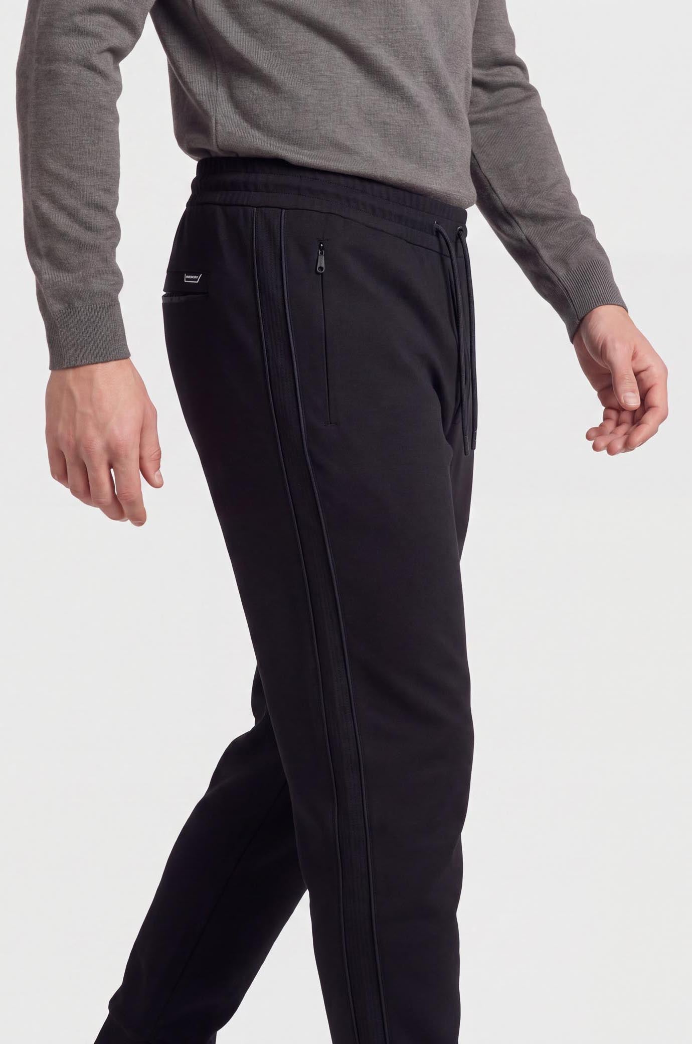Pantaloni jogger coordiati con bande|Colore:Blu/navy