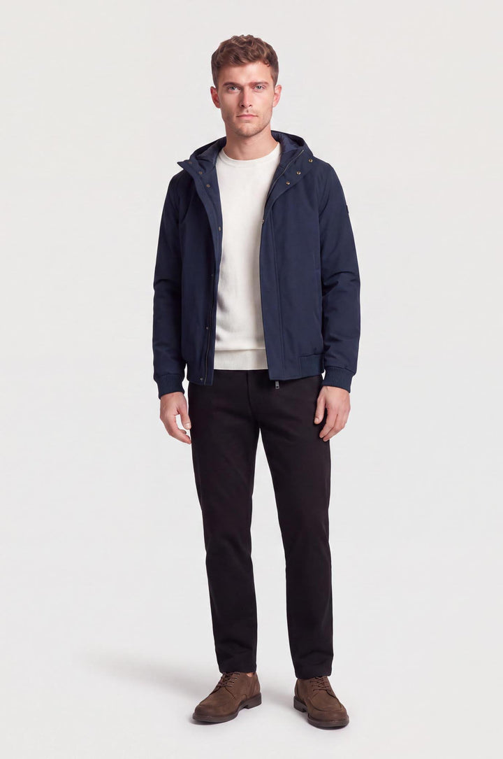 Giubbotto tecnico con cappuccio removibile|Colore:Blu/navy