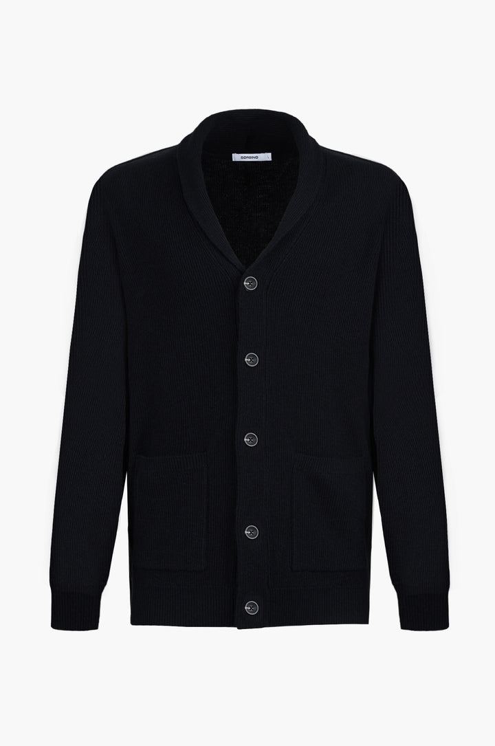 Giacca in maglia misto lana|Colore:Nero