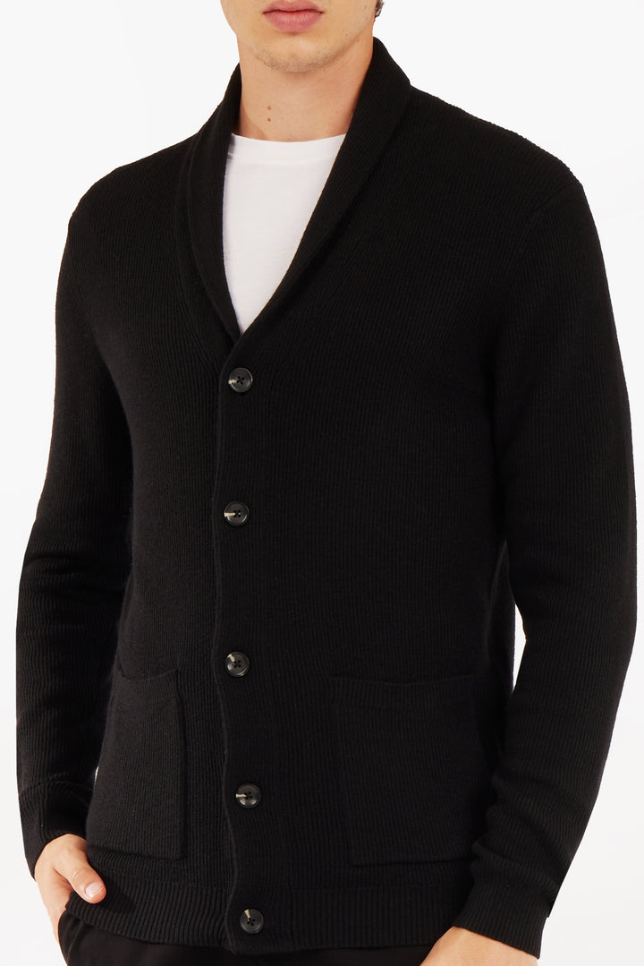 Giacca in maglia misto lana|Colore:Nero