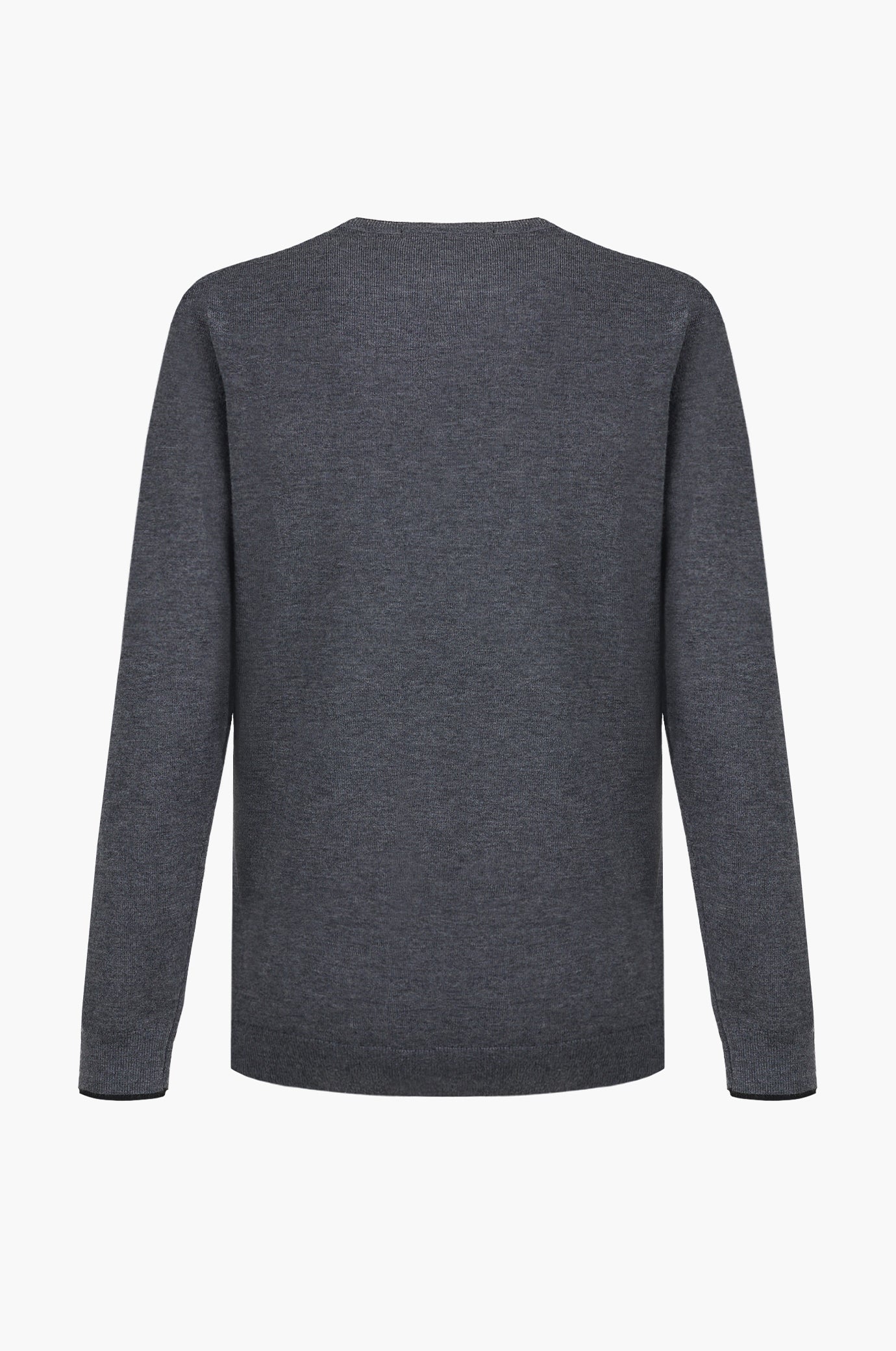 Pullover misto lana con dettagli a contrasto|Colore:Grigio/melange