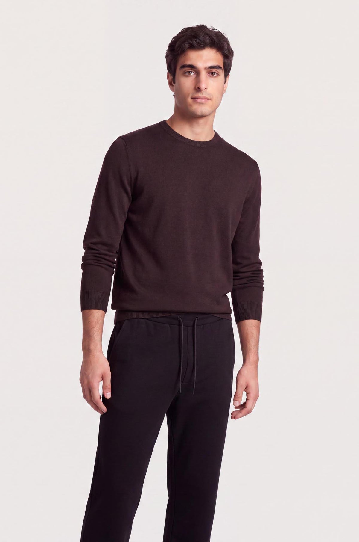 Pullover 100% Lana|Colore:Melanzana