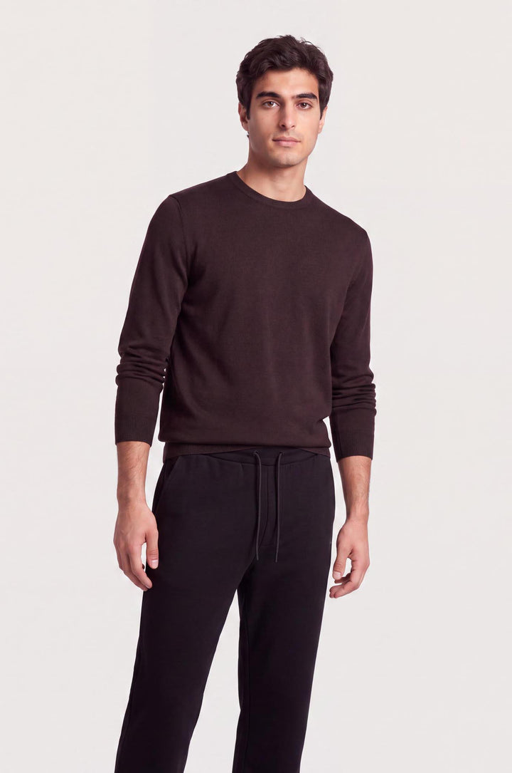 Pullover 100% Lana|Colore:Melanzana