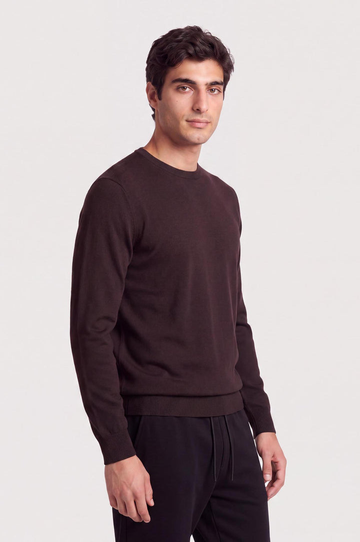 Pullover 100% Lana|Colore:Melanzana