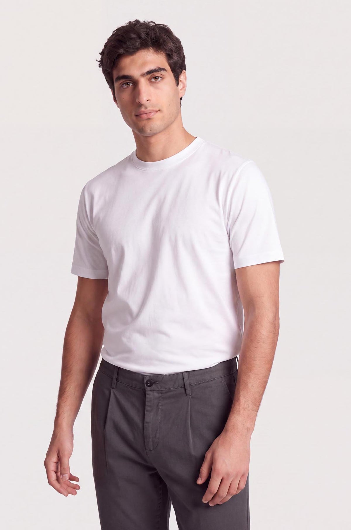 T-shirt cotone mercerizzato Supima|Colore:Bianco