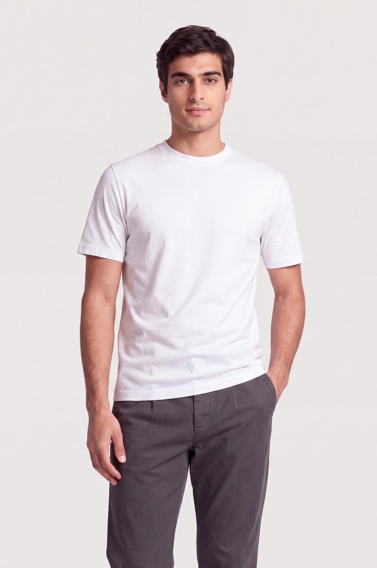 T-shirt cotone mercerizzato Supima|Colore:Bianco