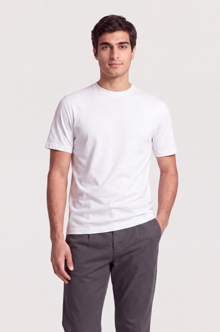 T-shirt cotone mercerizzato Supima|Colore:Bianco