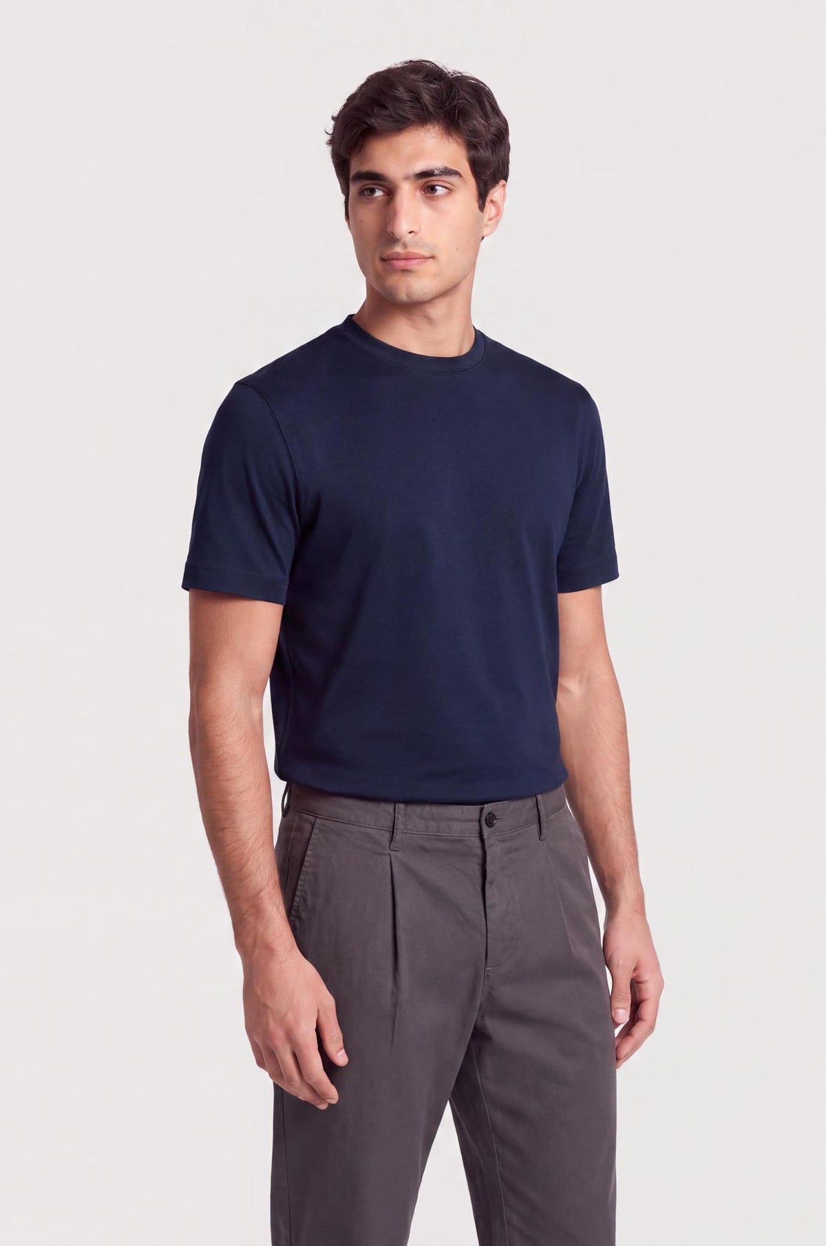 T-shirt cotone mercerizzato Supima|Colore:Blu/navy