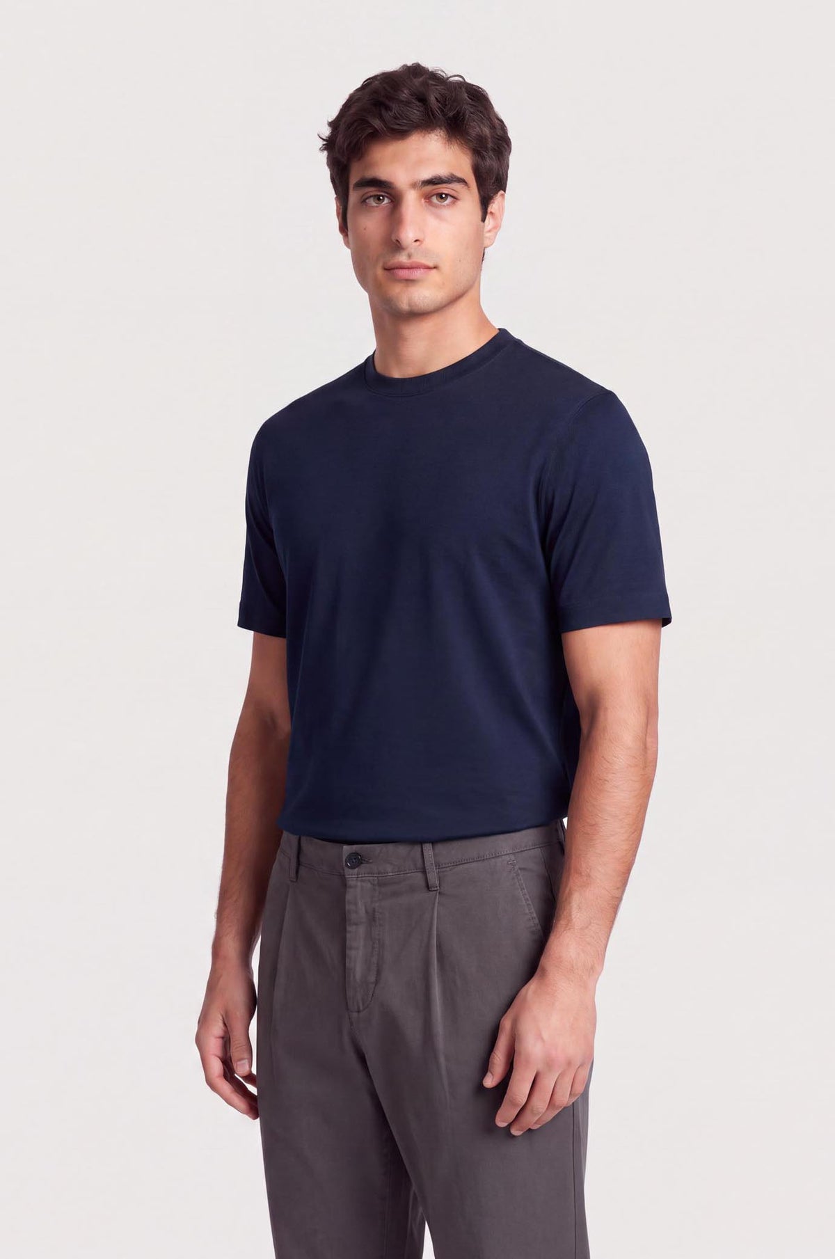T-shirt cotone mercerizzato Supima|Colore:Blu/navy