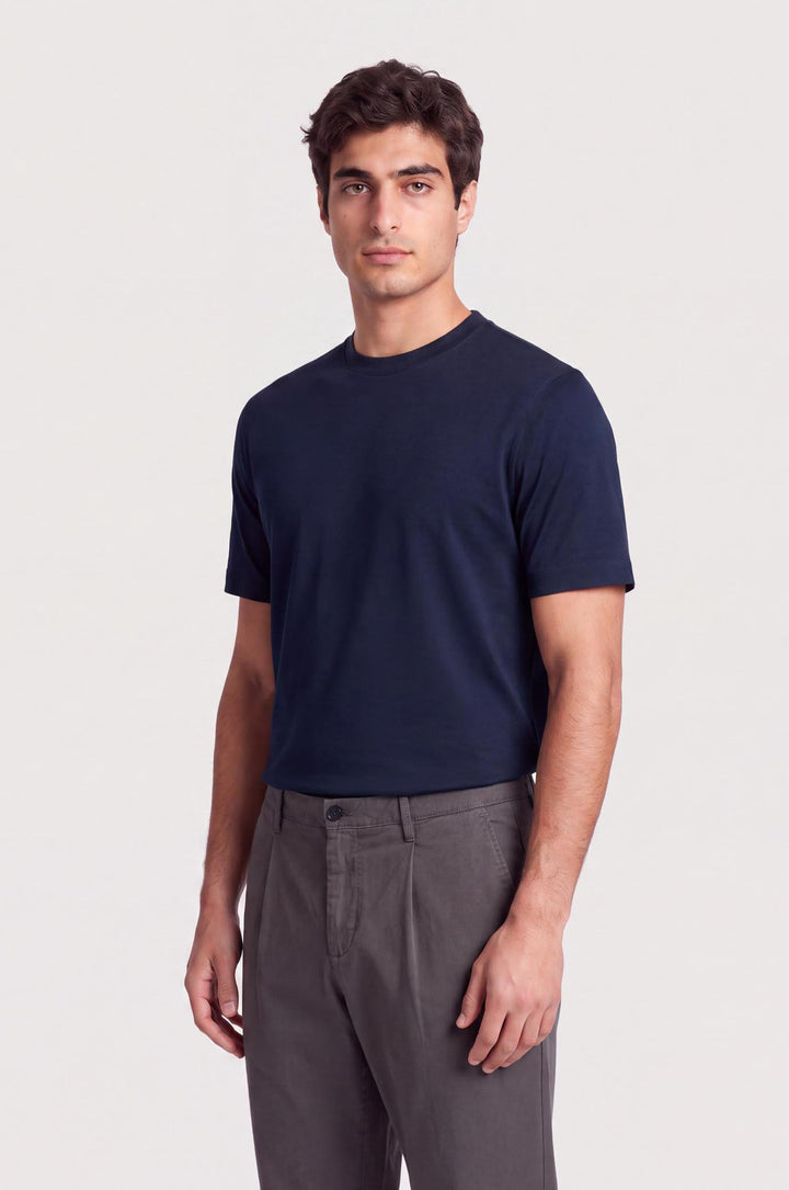 T-shirt cotone mercerizzato Supima|Colore:Blu/navy