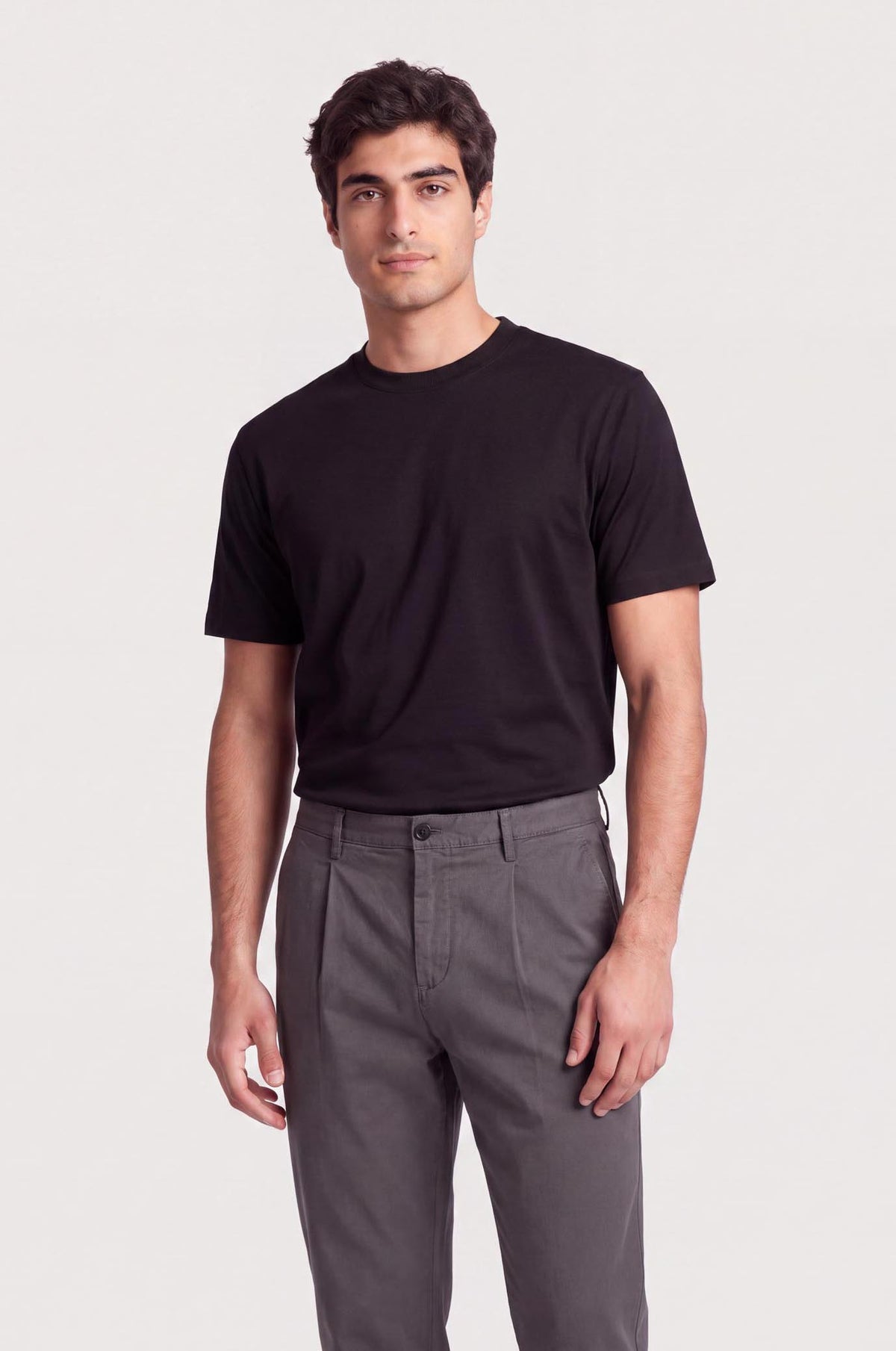 T-shirt cotone mercerizzato Supima|Colore:Nero
