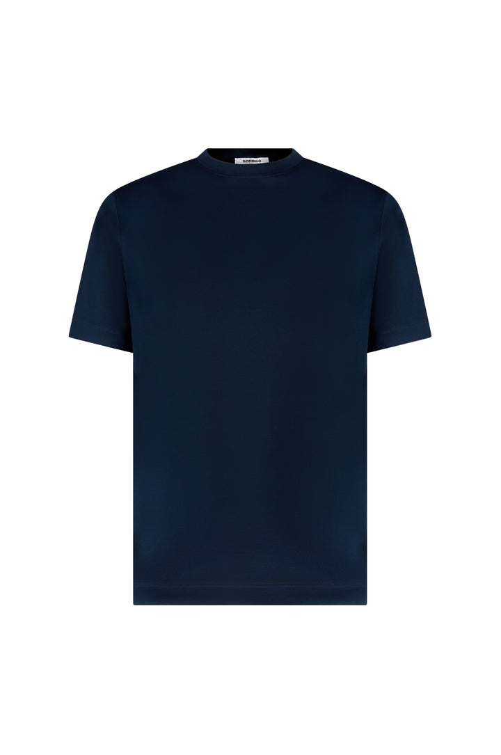 T-shirt cotone mercerizzato Supima|Colore:Blu/navy