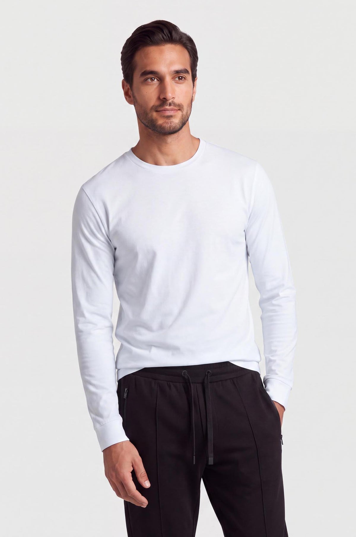T-shirt a manica lunga|Colore:Bianco