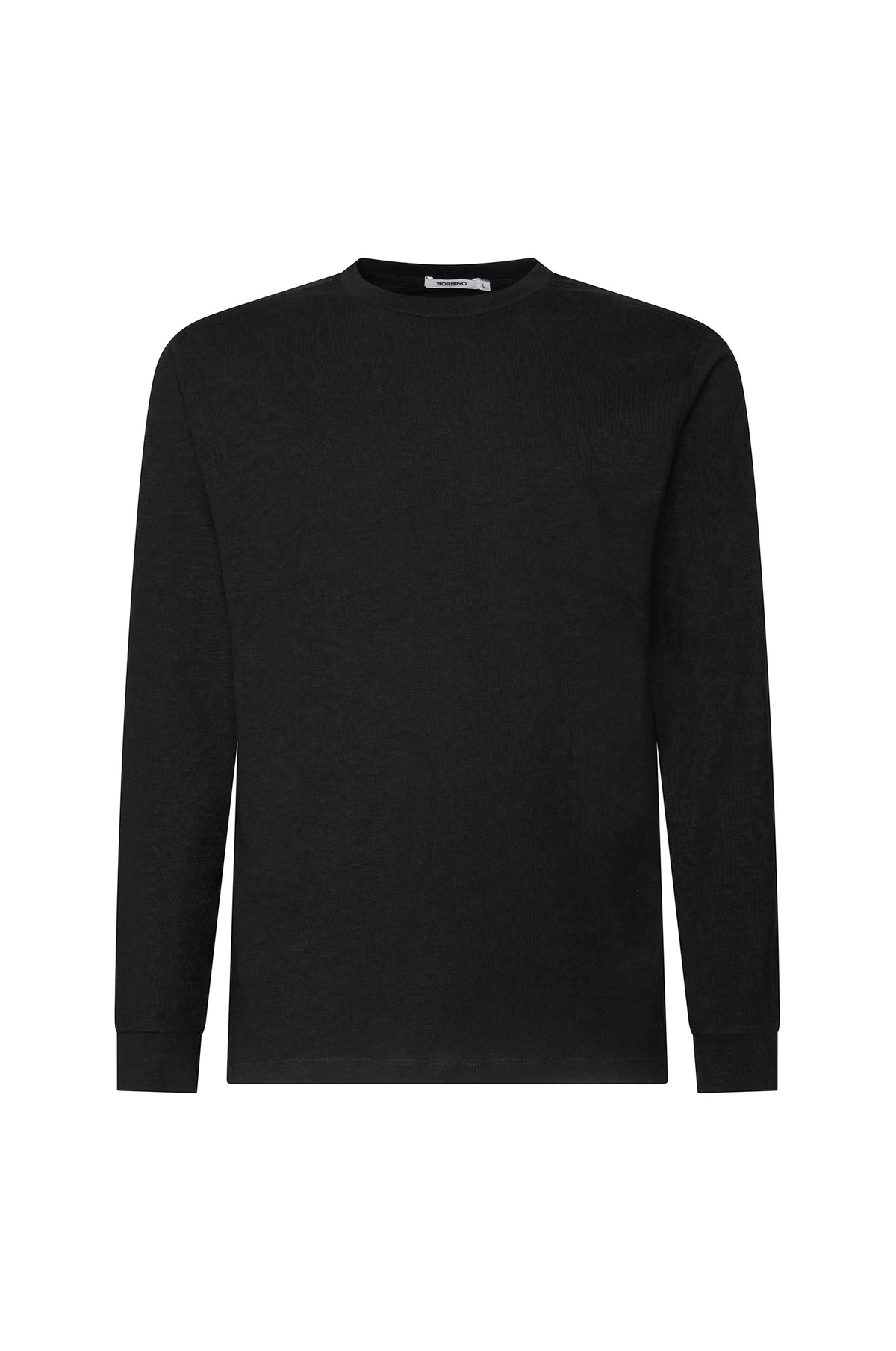 T-shirt a manica lunga|Colore:Nero