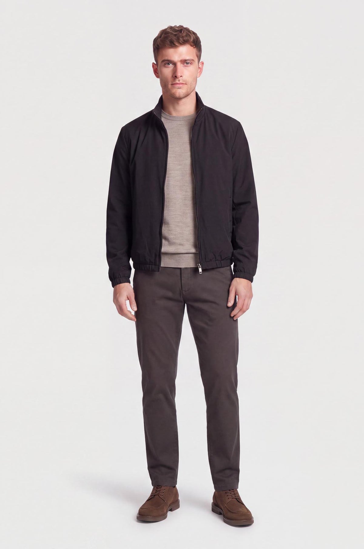 Giubbotto leggero double face|Colore:Nero/moro