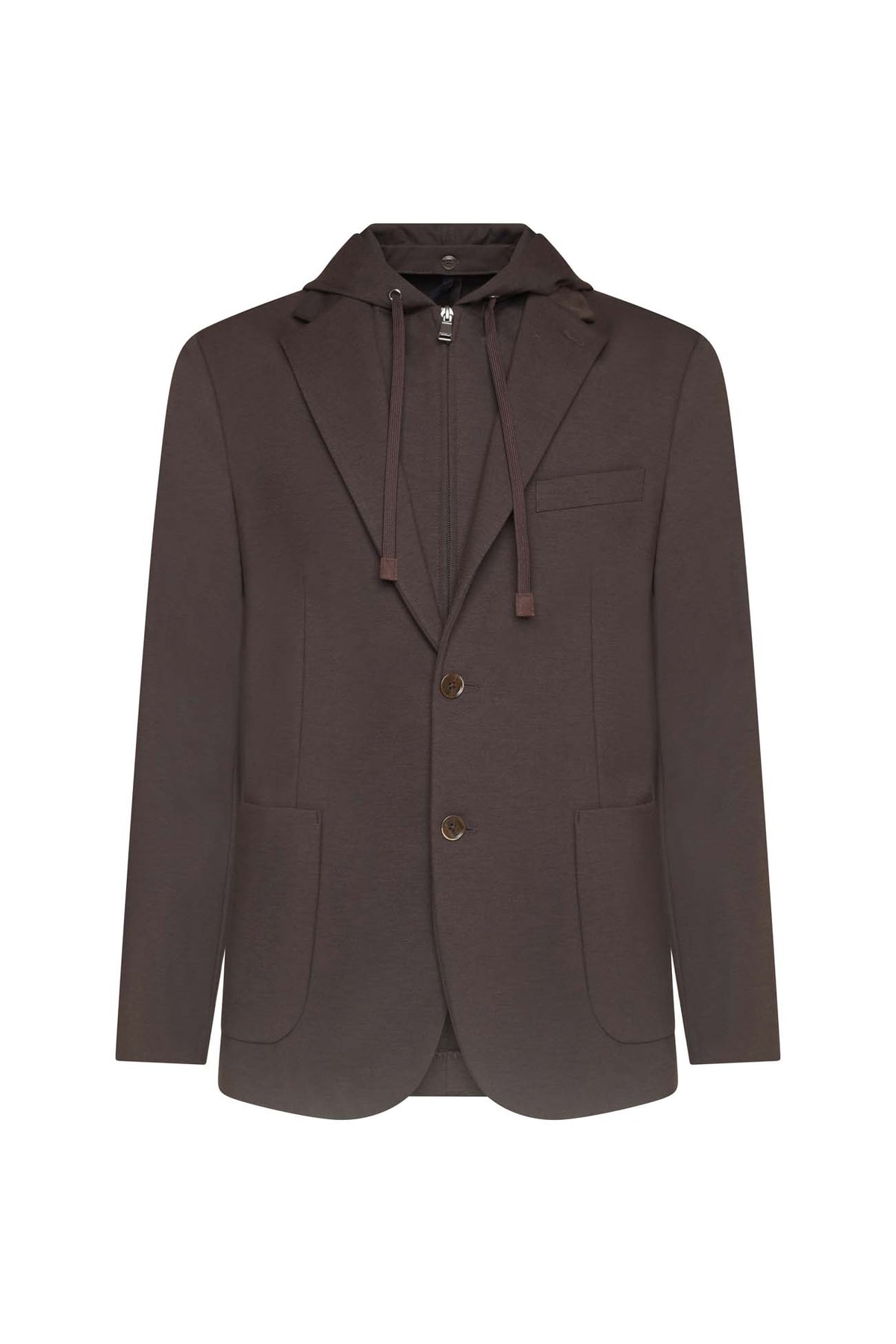 Giacca da completo con cappuccio coordinata|Colore:Moro