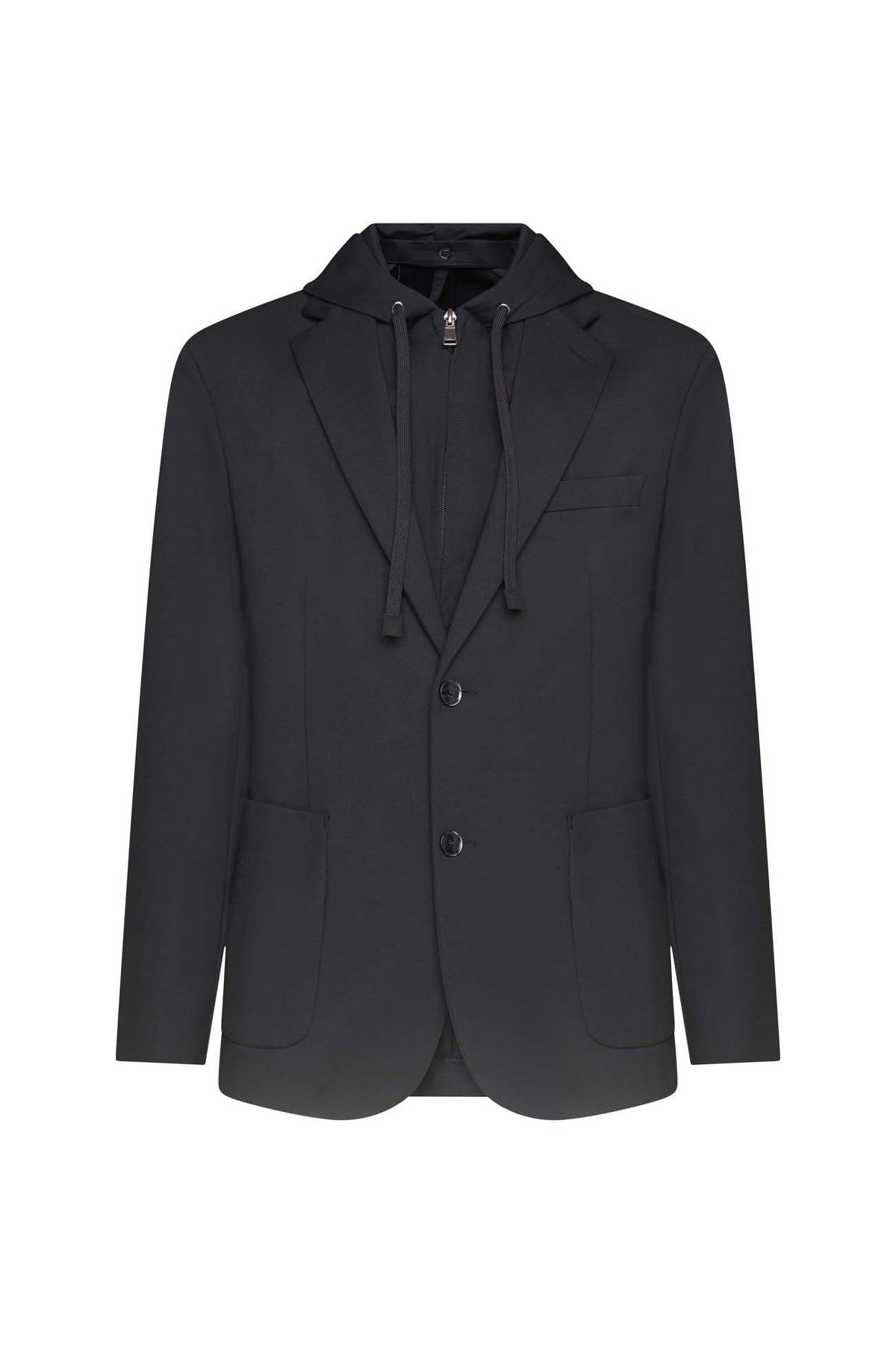 Giacca da completo con cappuccio coordinata|Colore:Nero