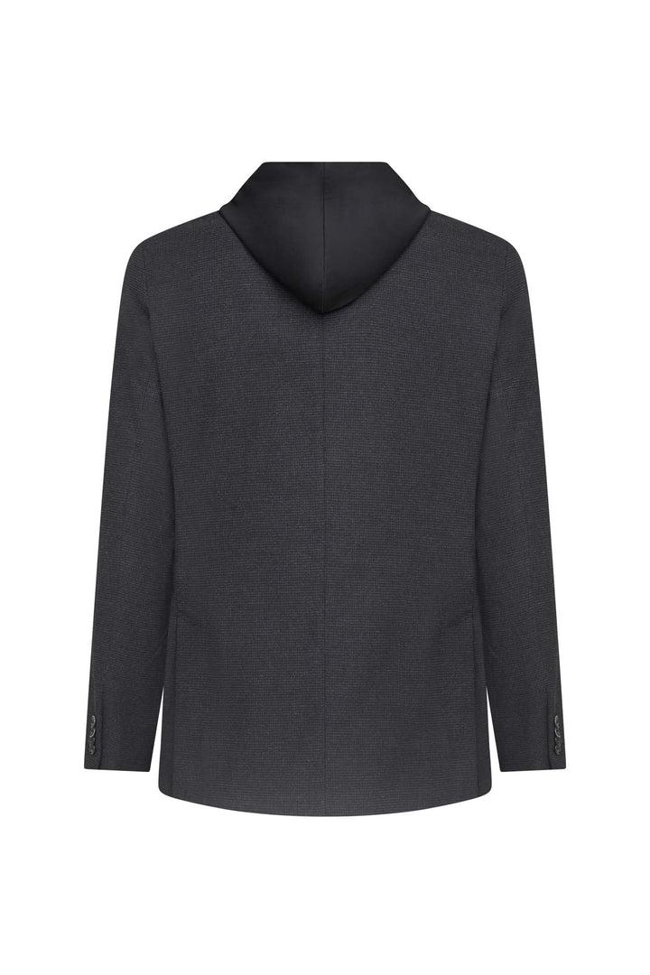 Giacca con trama da completo|Colore:Nero