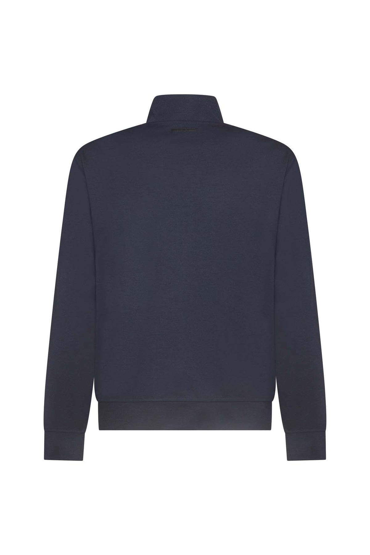 Felpa zip tecnica coordinata|Colore:Blu/navy