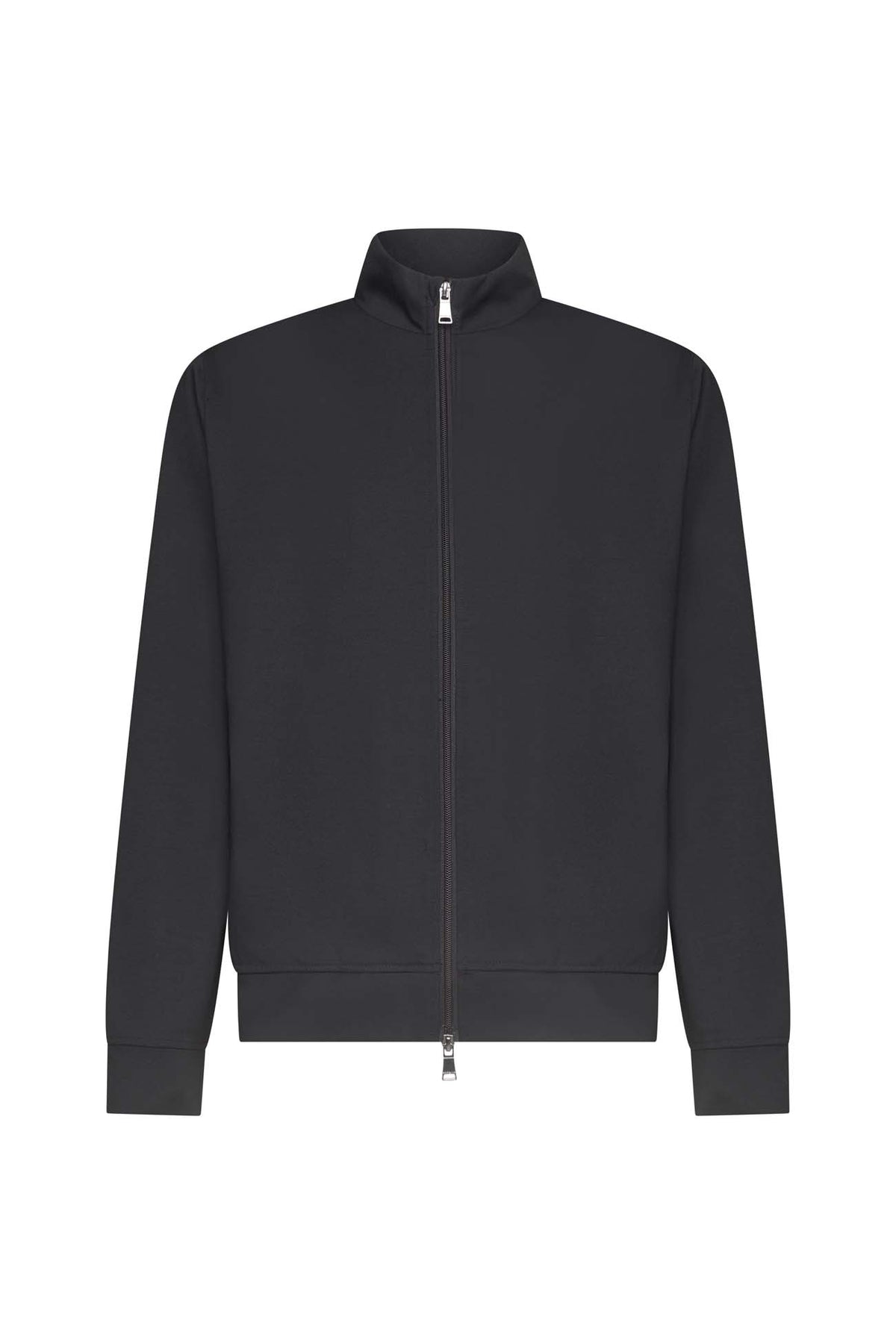 Felpa zip tecnica coordinata|Colore:Nero