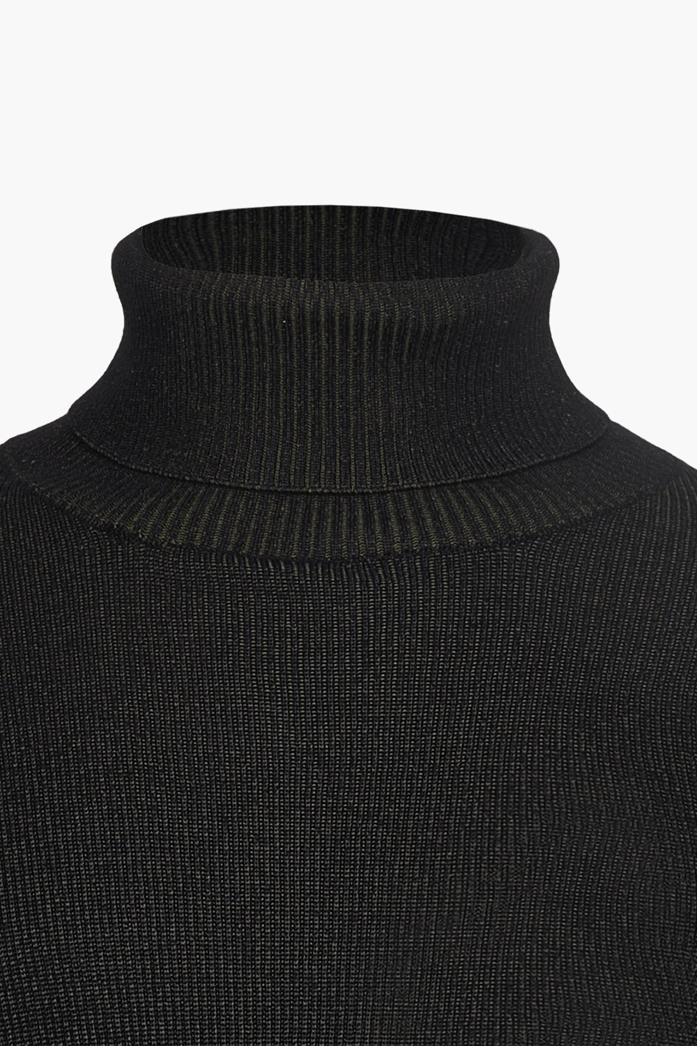 Dolcevita con trama a contrasto|Colore:Oliva