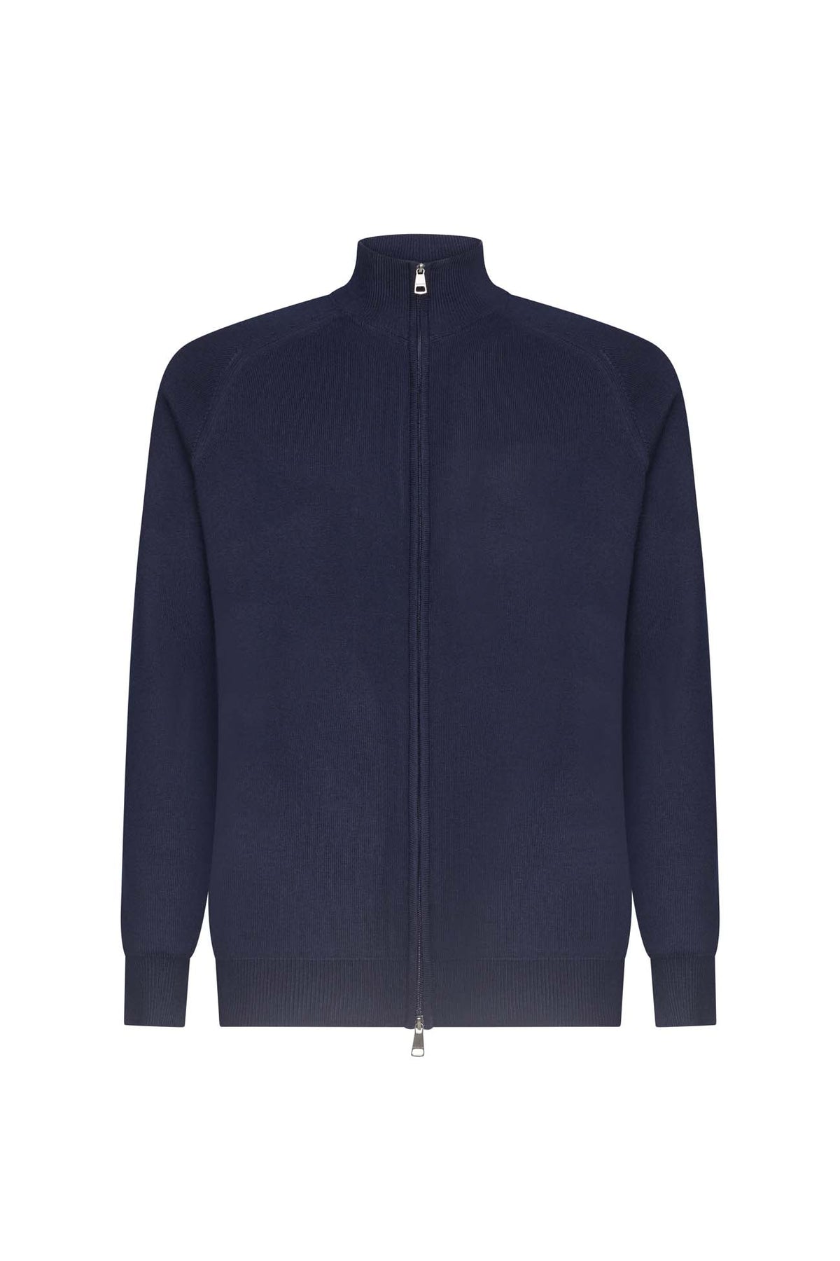 Cardigan con zip misto lana|Colore:Blu/navy