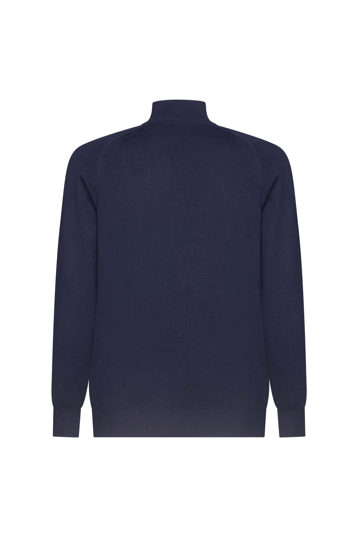 Cardigan con zip misto lana|Colore:Blu/navy