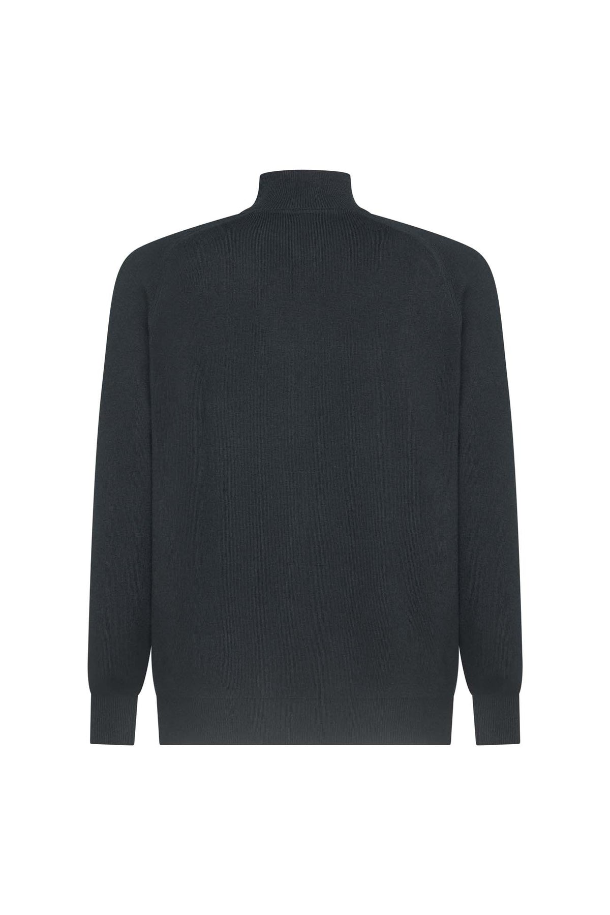 Cardigan con zip misto lana|Colore:Foresta