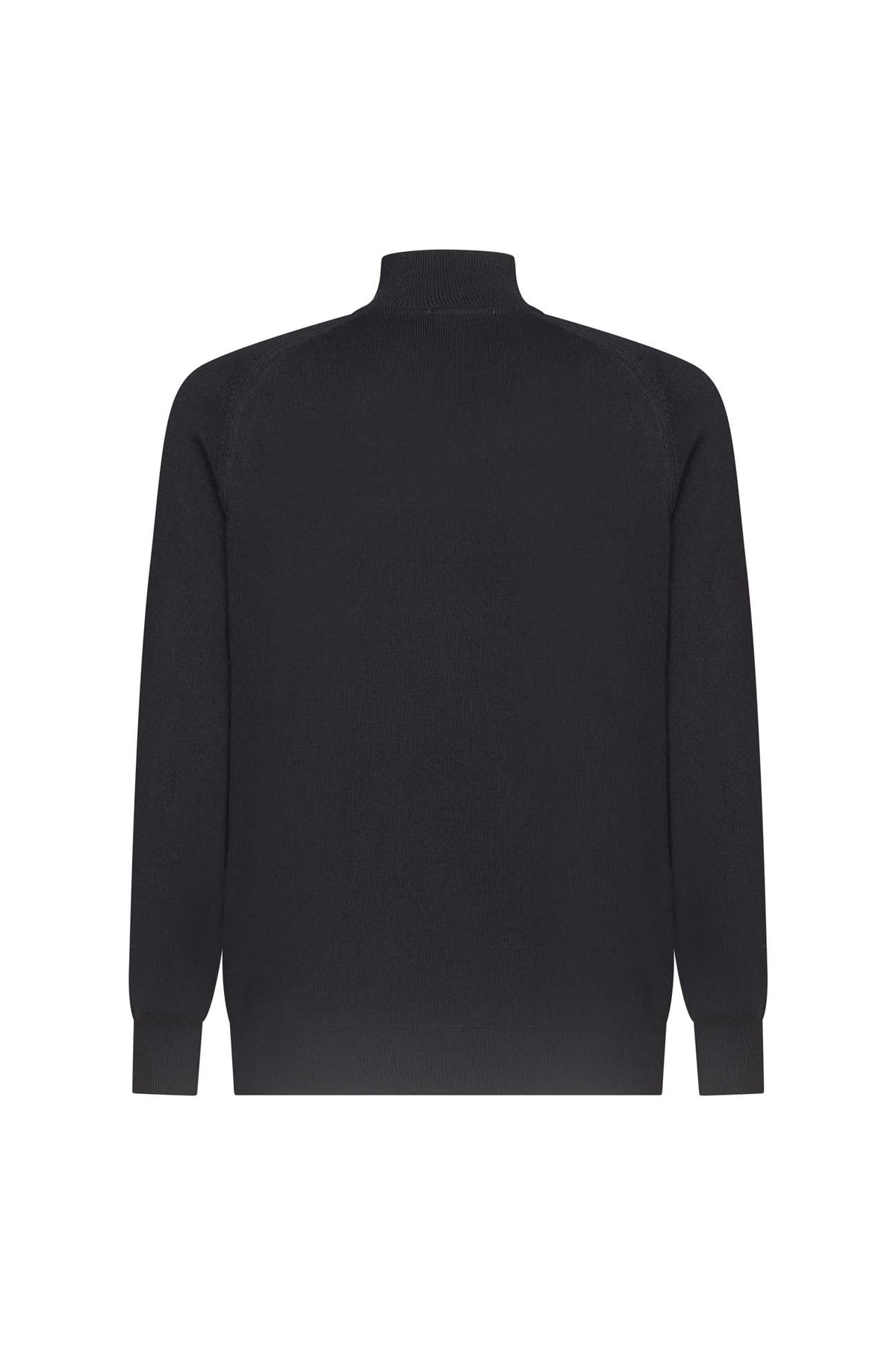 Cardigan con zip misto lana|Colore:Nero