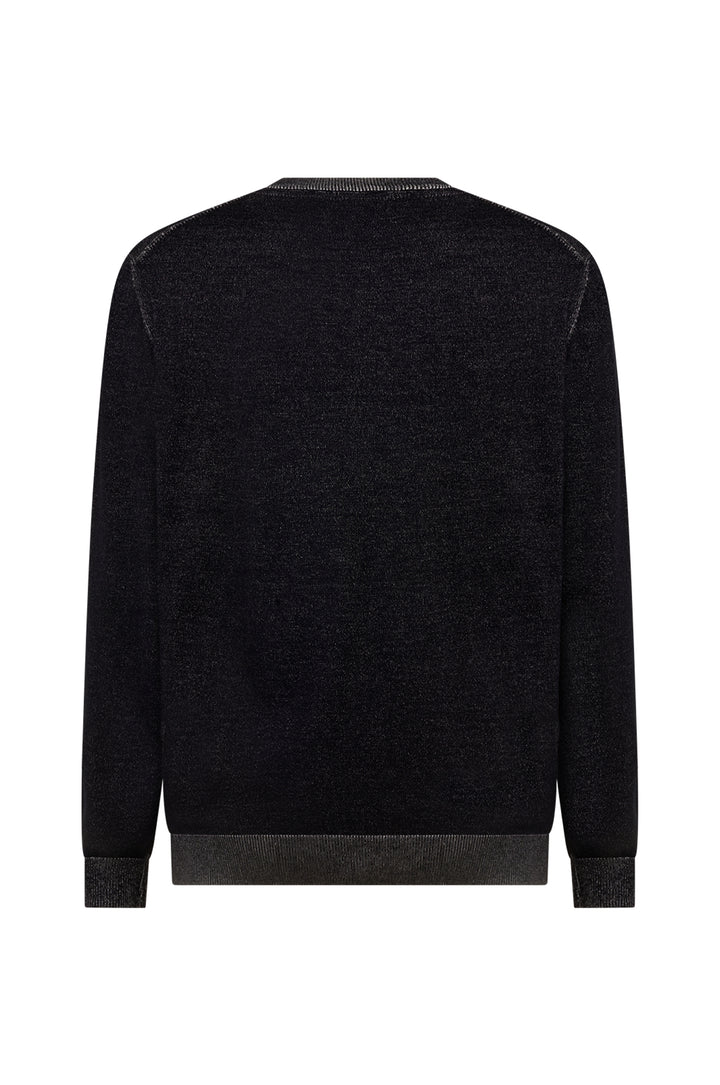 Pullover con trama vanisè|Colore:Blu/navy