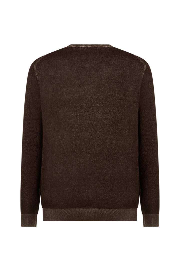 Pullover con trama vanisè|Colore:Moro