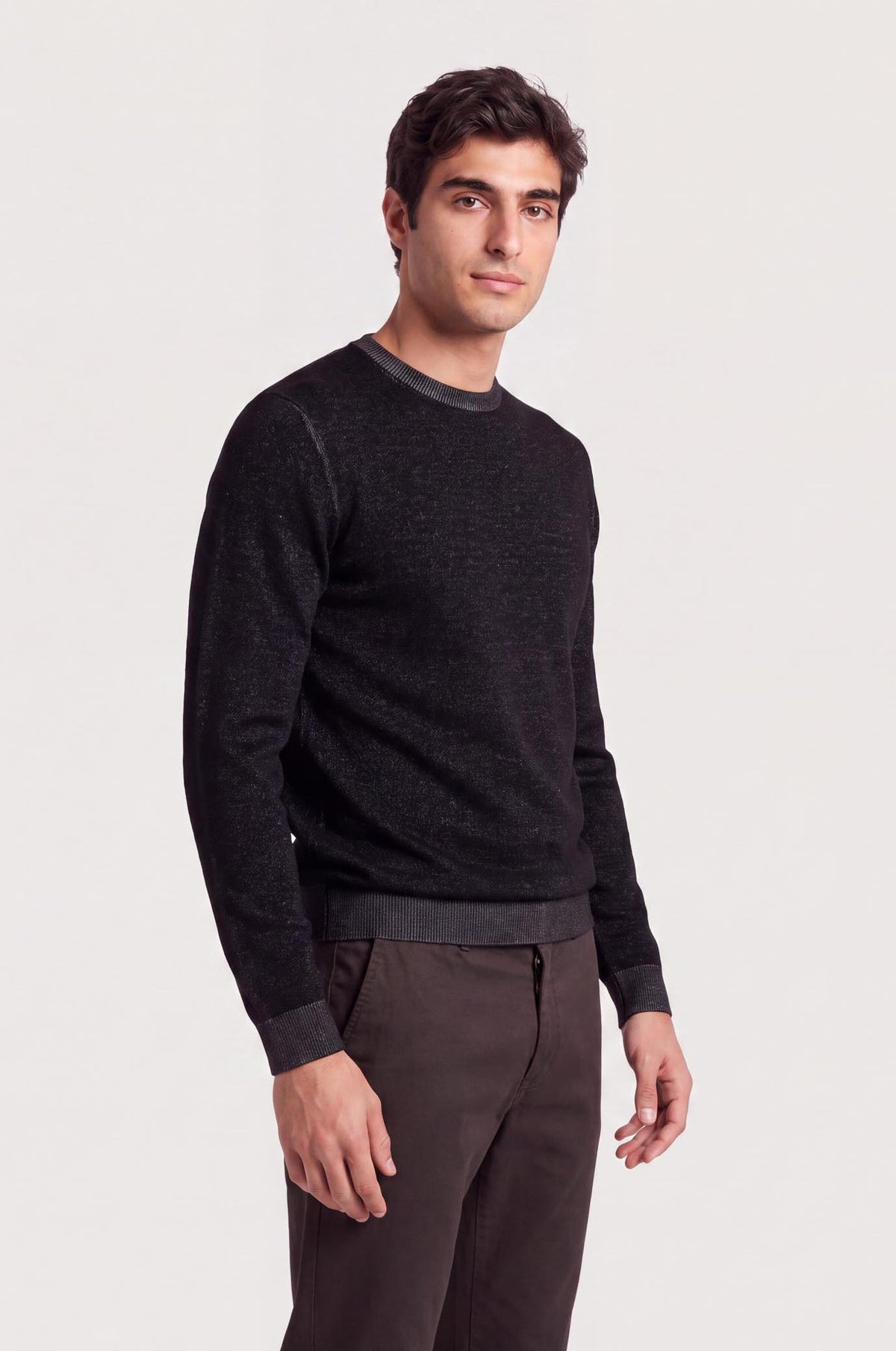 Pullover con trama vanisè|Colore:Blu/navy