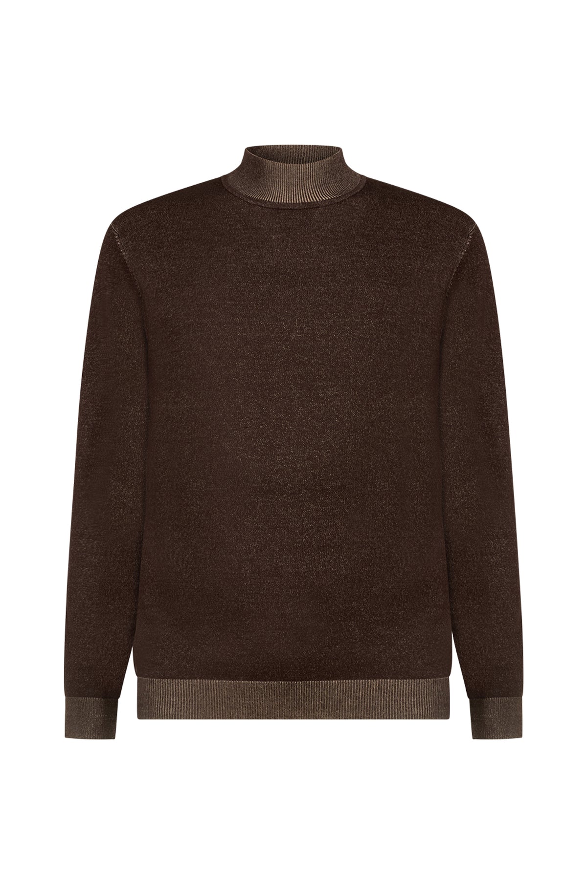 Pullover lupetto con trama vanisè|Colore:Moro