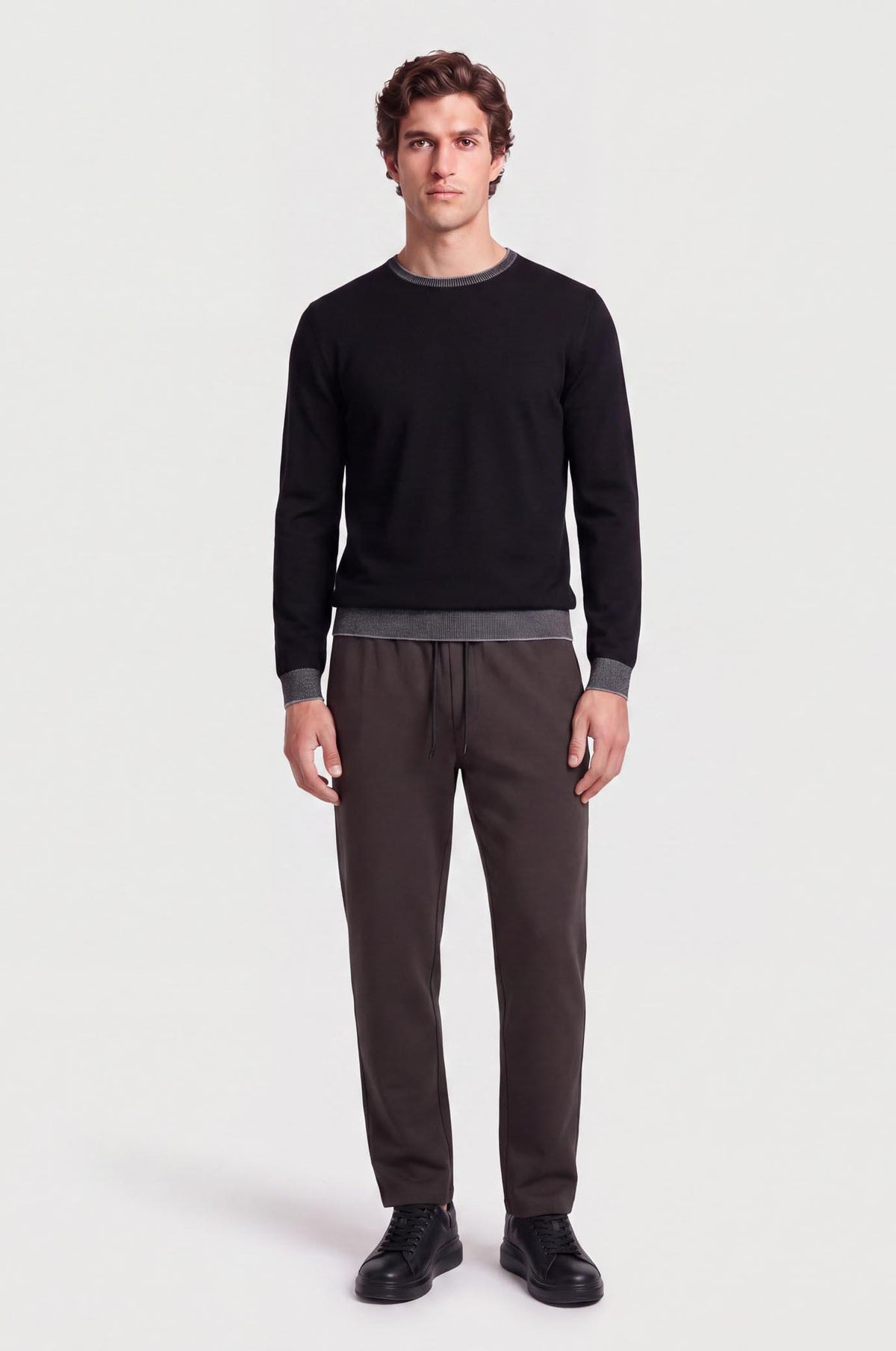 Pullover con trama vanisè|Colore:Blu/navy
