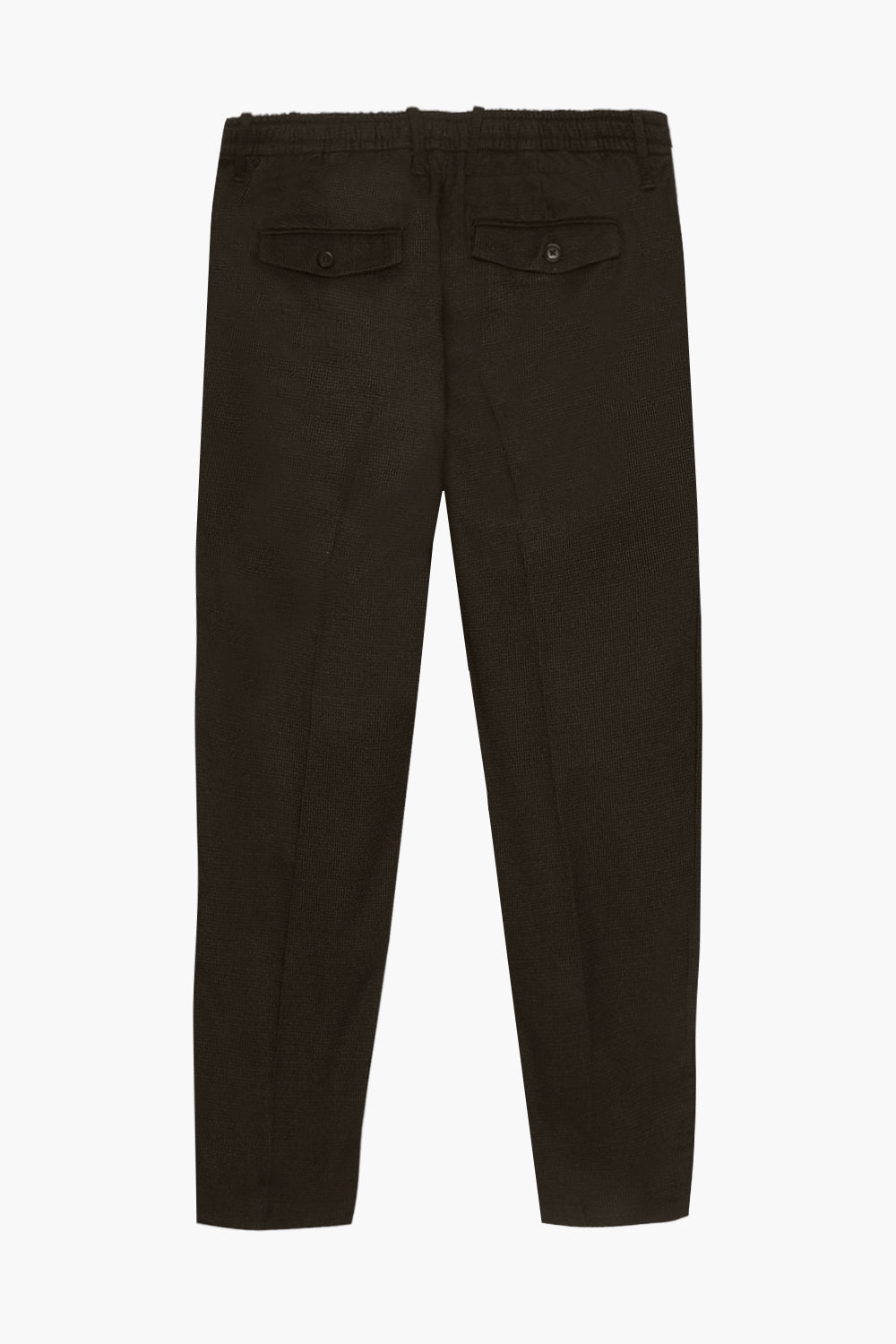 Pantaloni chinos jogger fit con trama|Colore:Moro
