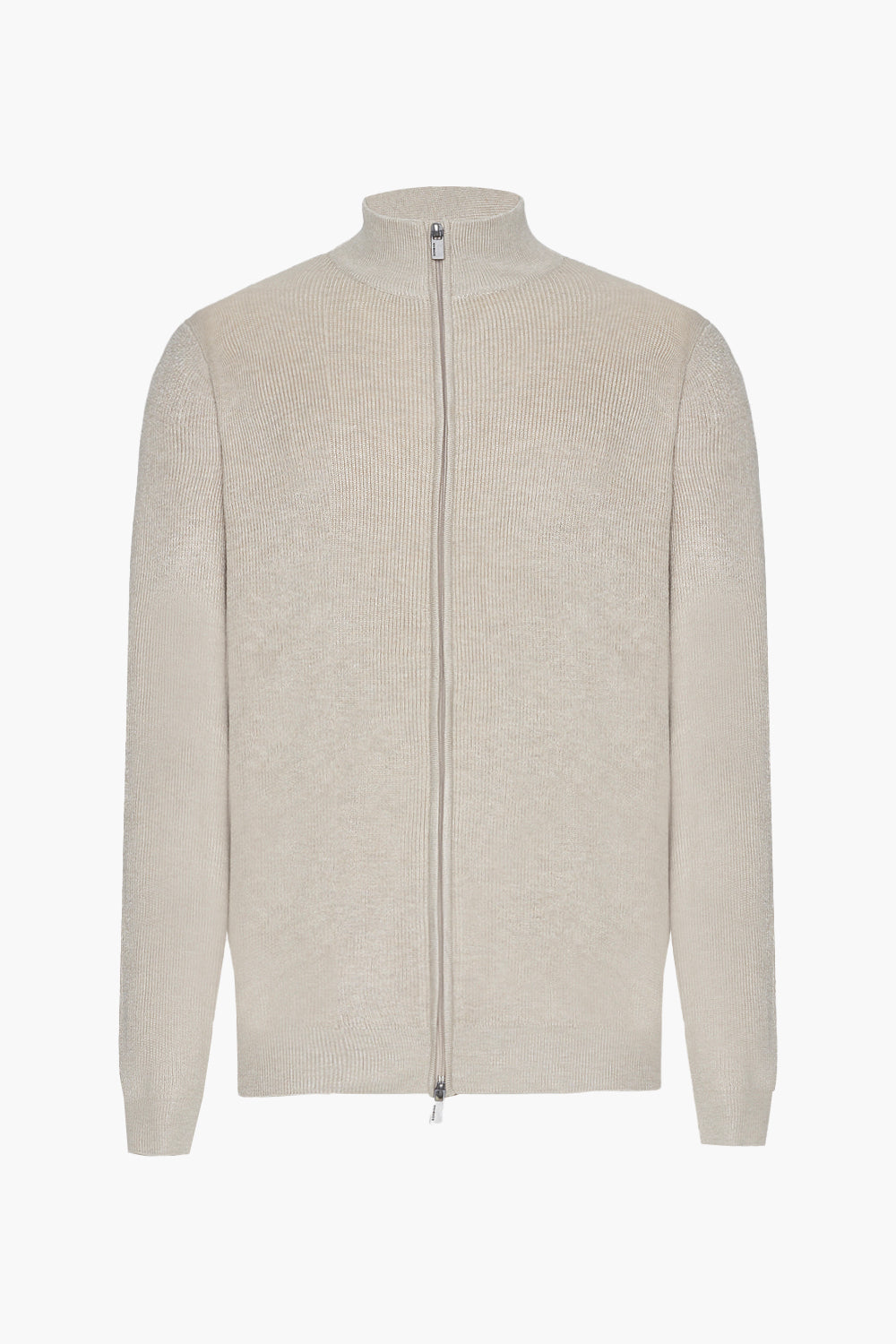 Cardigan full zip con struttura