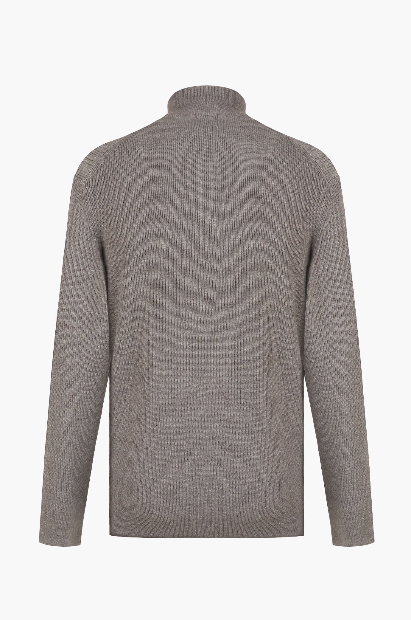 Pullover lupetto mezza zip