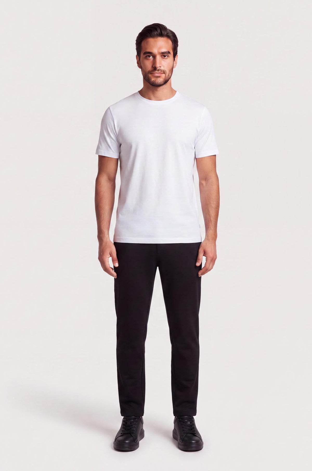 T-shirt basic bielastica