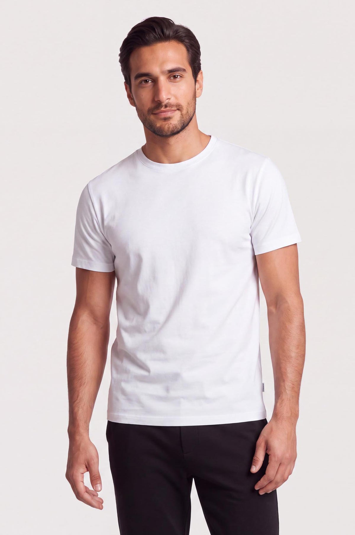 T-shirt basic bielastica